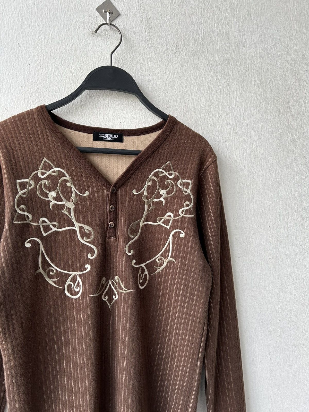 Tornado Mart Tornado Mart Tattoo Brown Long Sleeve Size US XS / EU 42 / 0 - 11 Thumbnail
