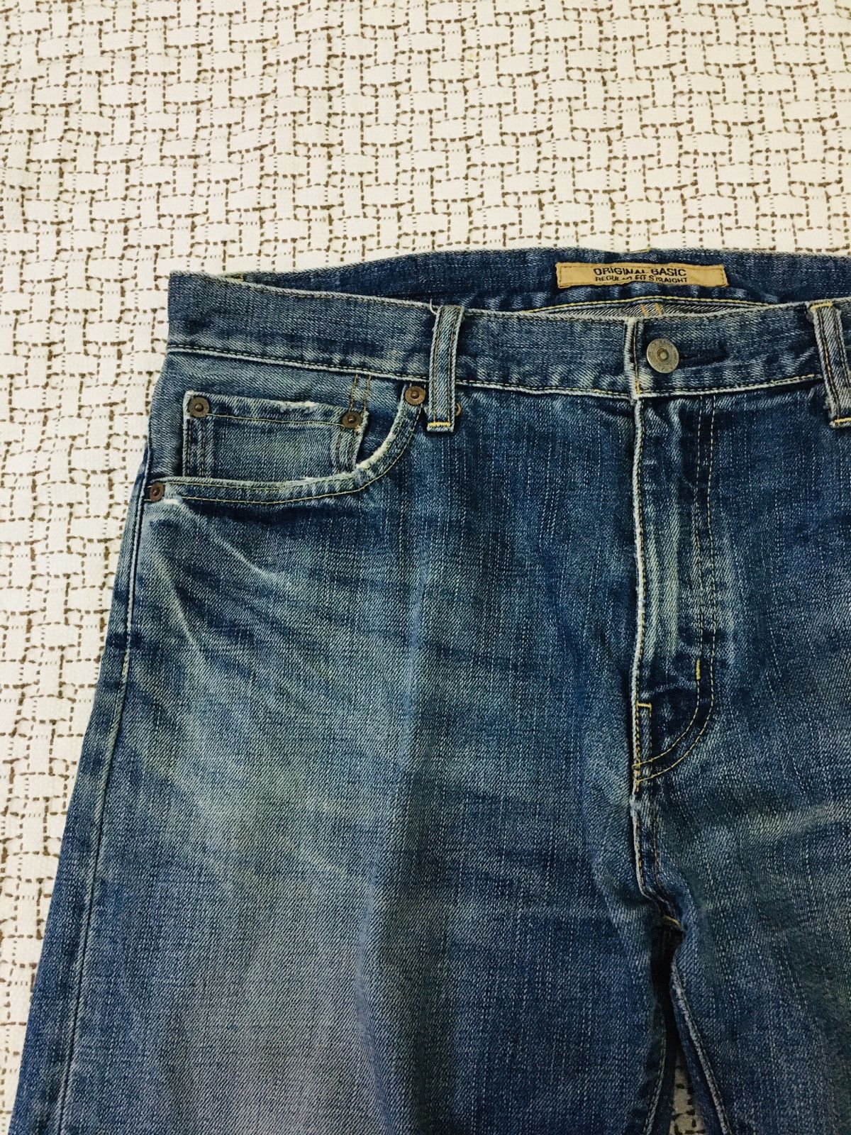 Japanese Brand × Uniqlo Uniqlo Regular Fit Straight Jeans (16) Size US 35 - 14 Thumbnail