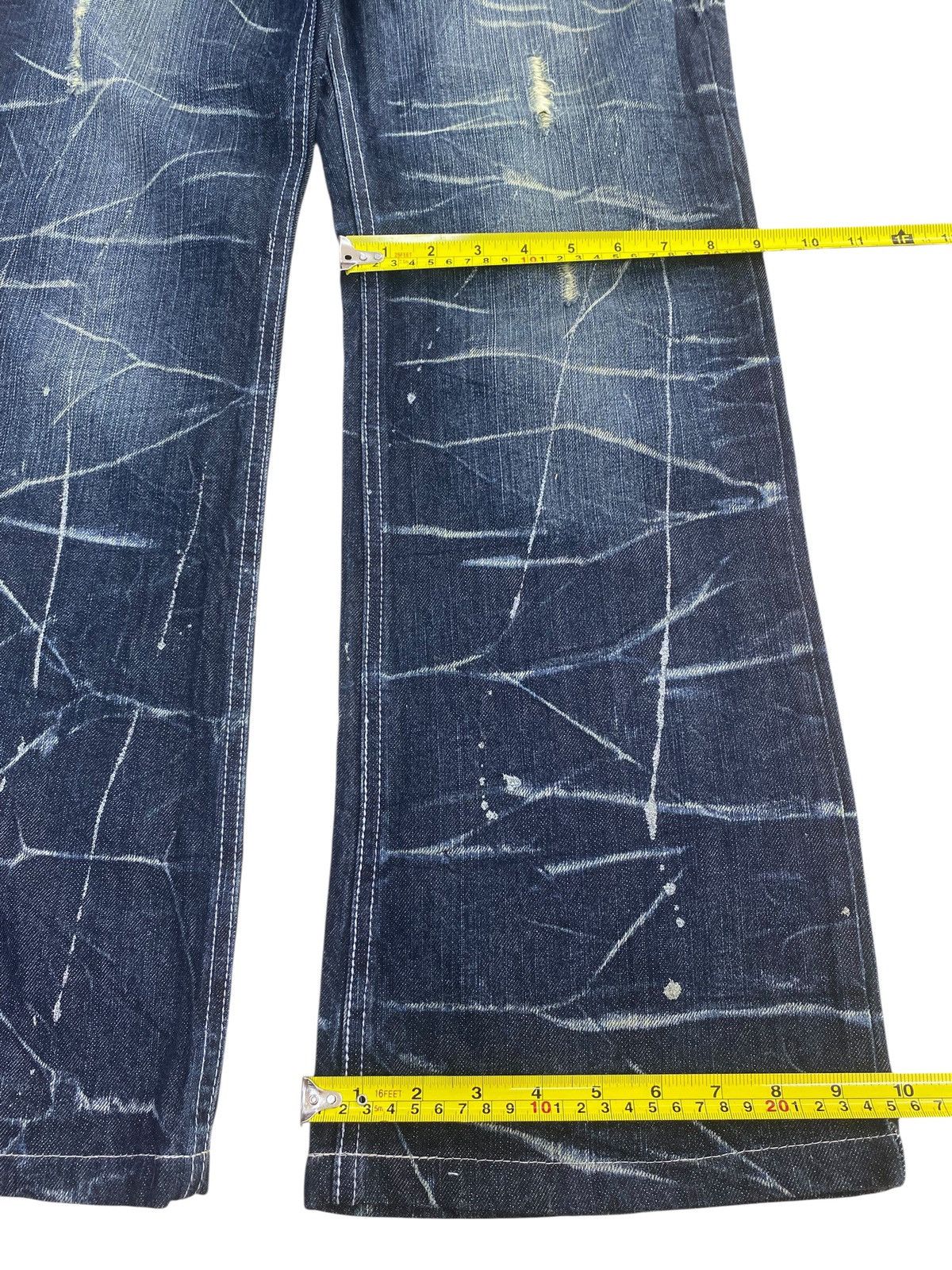 Other Nylaus Splatter Cracked Paint Style Ripped Jeans Size US 32 / EU 48 - 8 Thumbnail