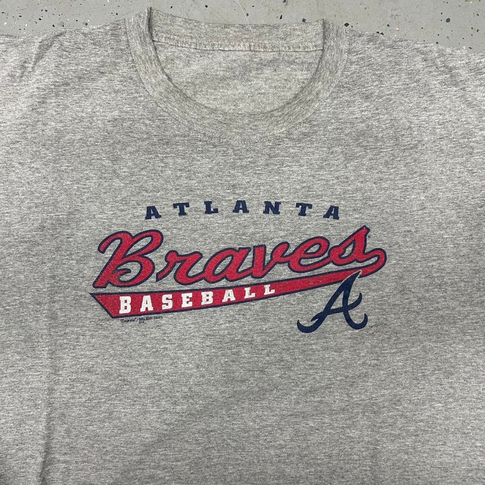 Other VTG/Y2K Grey and red Atlanta Braves baseball tee Size US XL / EU 56 / 4 - 2 Thumbnail