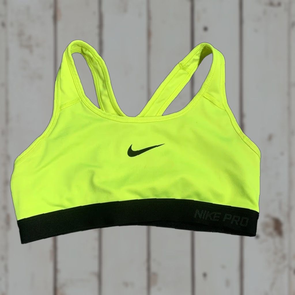 Nike Nike Pro Women’s Bright Yellow Sports Bra S Yellow Bra Women’s Nike Pro Sports Bra, Yellow, S Size ONE SIZE - 1 Thumbnail