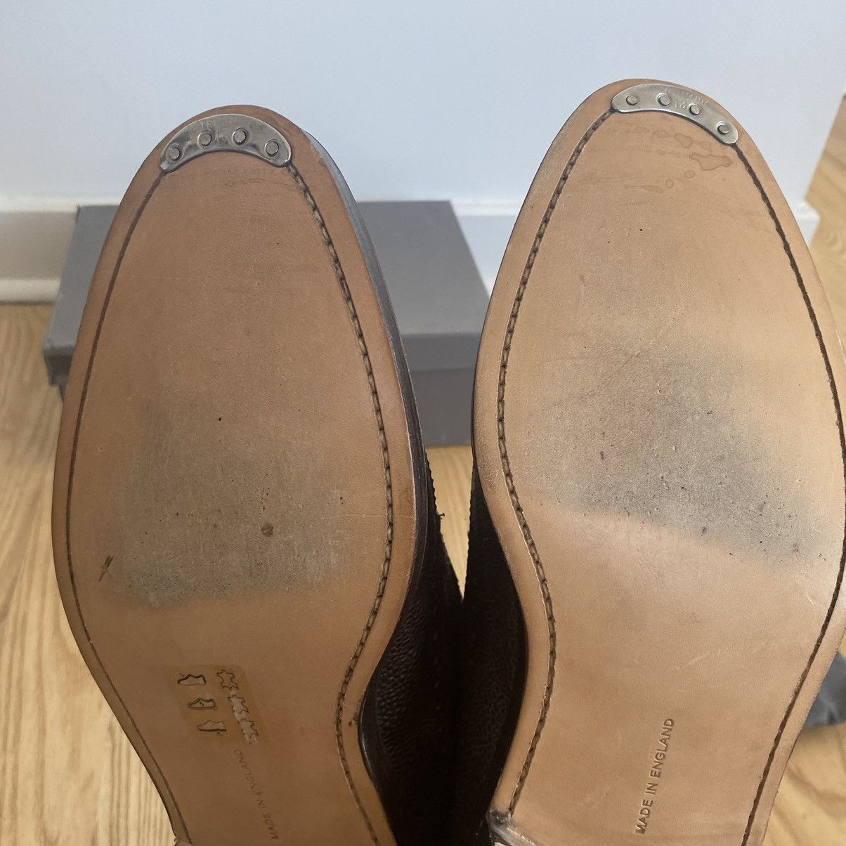 Thom Browne Thom Browne Brown Wingtip Grain Leather Dress Shoes Size US 12.5 / EU 45-46 - 8 Thumbnail