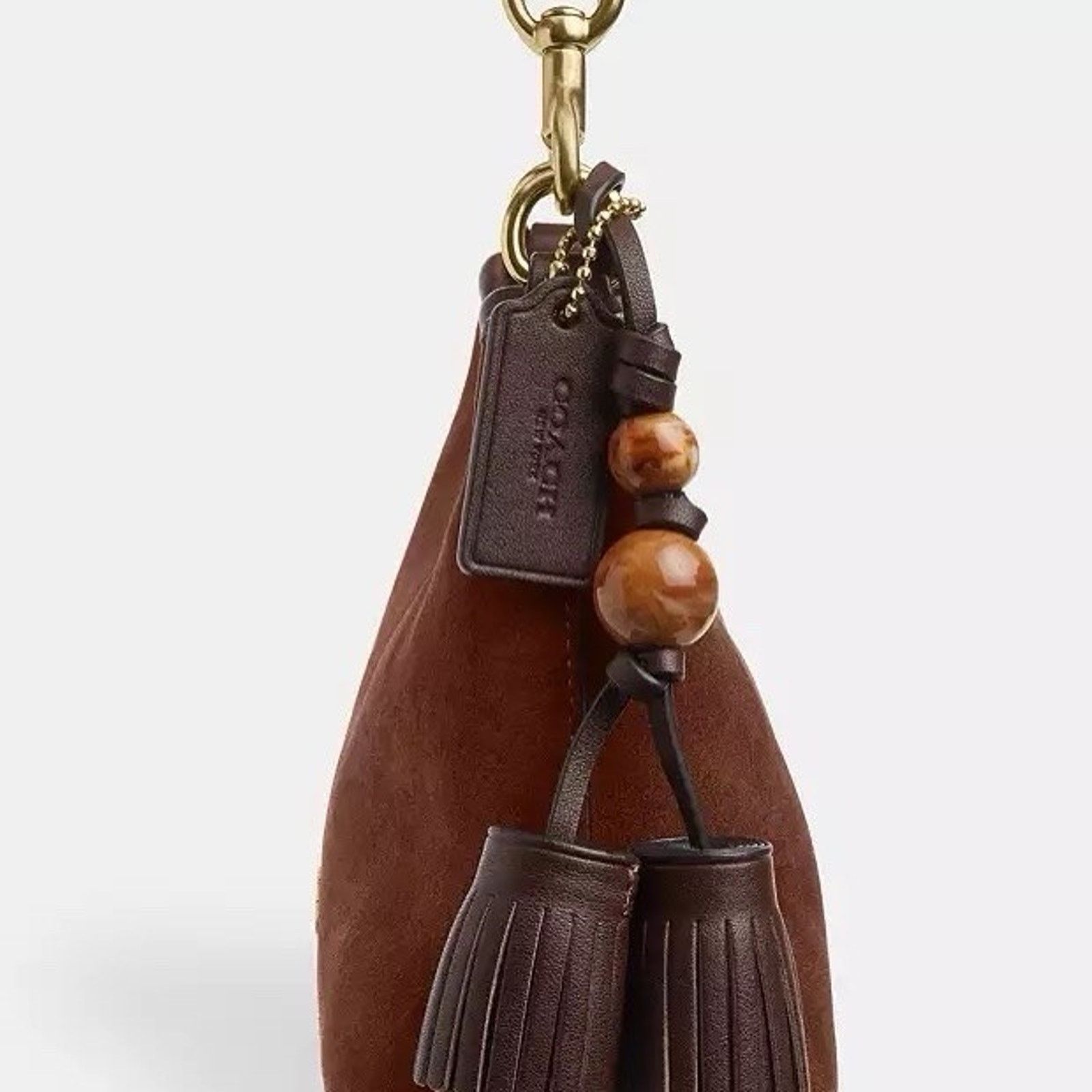 Coach NWT Coach Laurel Small Bag CCF14 Suede Vintage Brown/Maple Size ONE SIZE - 13 Thumbnail