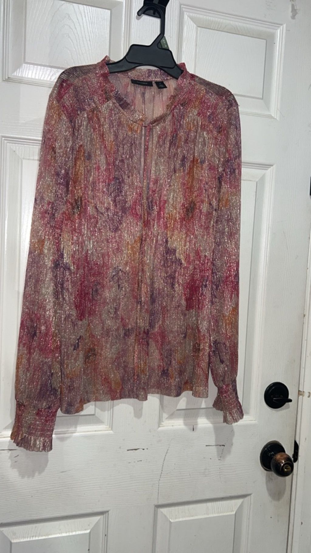 Other Women's HALOGEN Pink Gold Metallic Blouse XL Size XL / US 12-14 / IT 48-50 - 1 Thumbnail