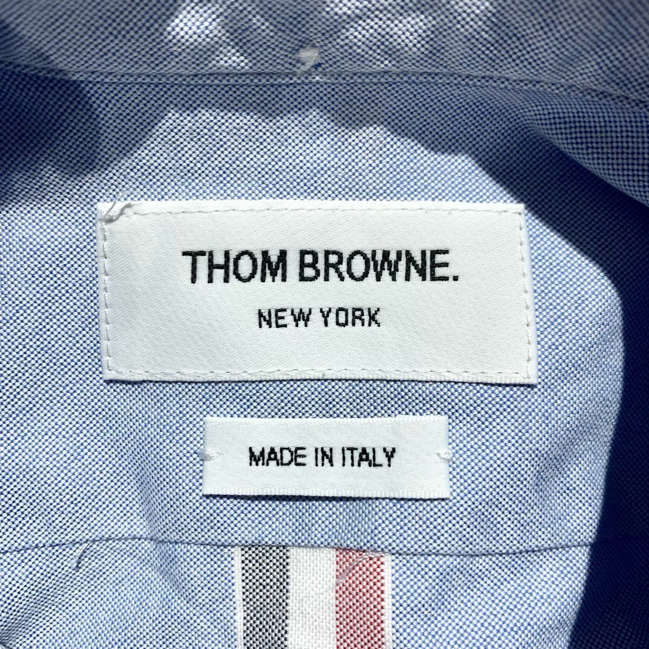 Thom Browne Thom Browne Light Blue Fringe Design Long Sleeve Shirt With Size S / US 4 / IT 40 - 2 Thumbnail