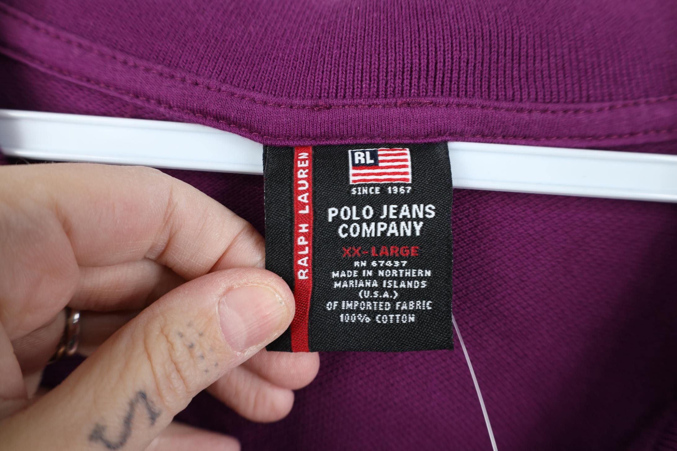 Polo Ralph Lauren Deadstock Vintage 90s Ralph Lauren Flag Golf Polo Shirt US Size US XXL / EU 58 / 5 - 6 Thumbnail
