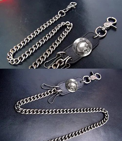 Jewelry Hip hop punk horns skull metal gothic wild pants chain Size ONE SIZE - 3 Thumbnail