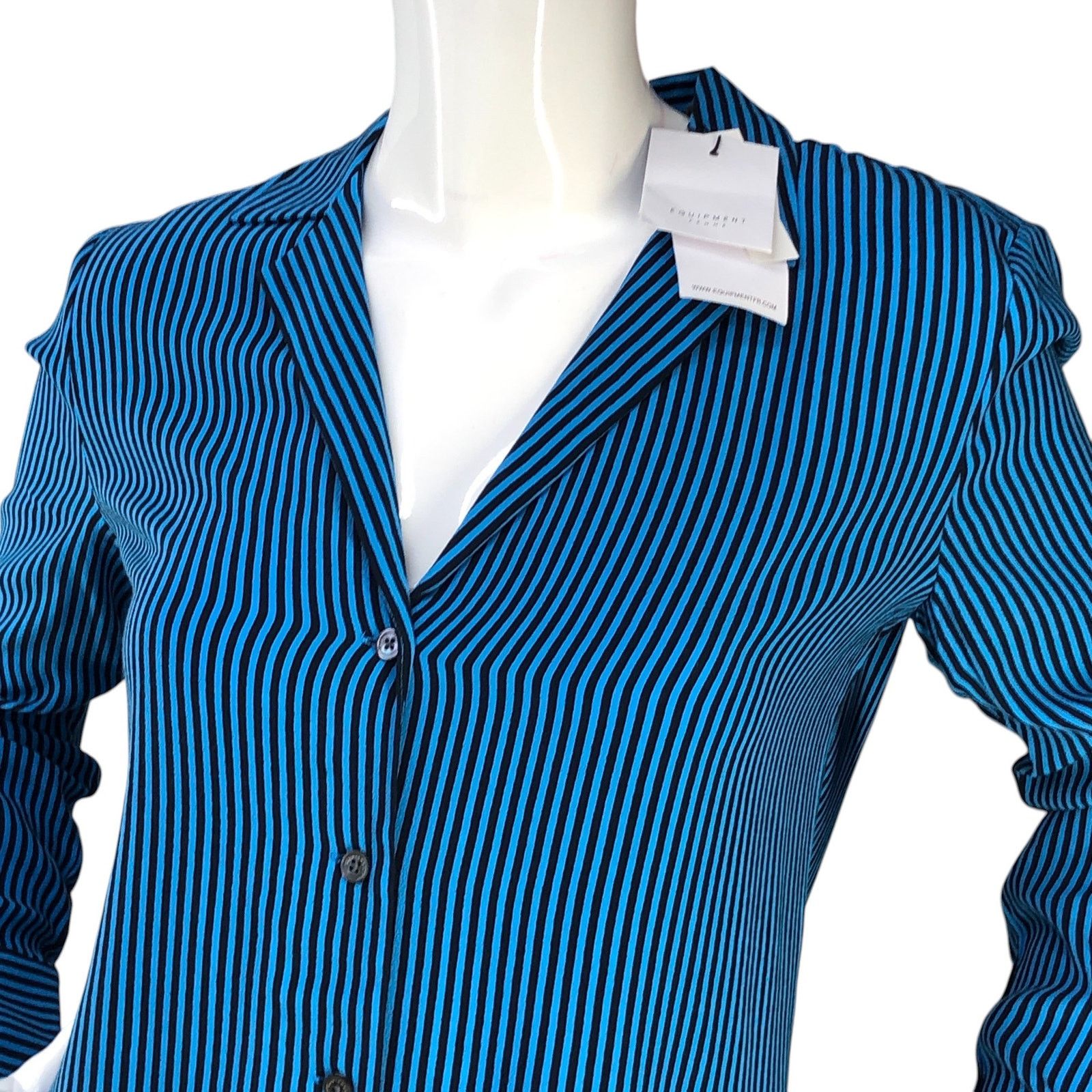 Equipment Equipment Size XS Shirt Oriana Blouse Top Striped $280 NEW Size XS / US 0-2 / IT 36-38 - 2 Thumbnail