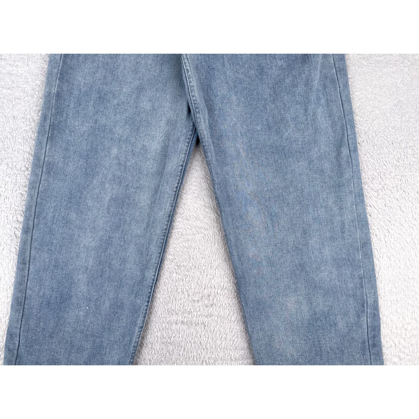 Boohoo Boohoo Women's 8 Blue High Rise Wide Leg Jeans 28x32 Denim Flared Distressed Size 30" / US 8 / IT 44 - 3 Thumbnail