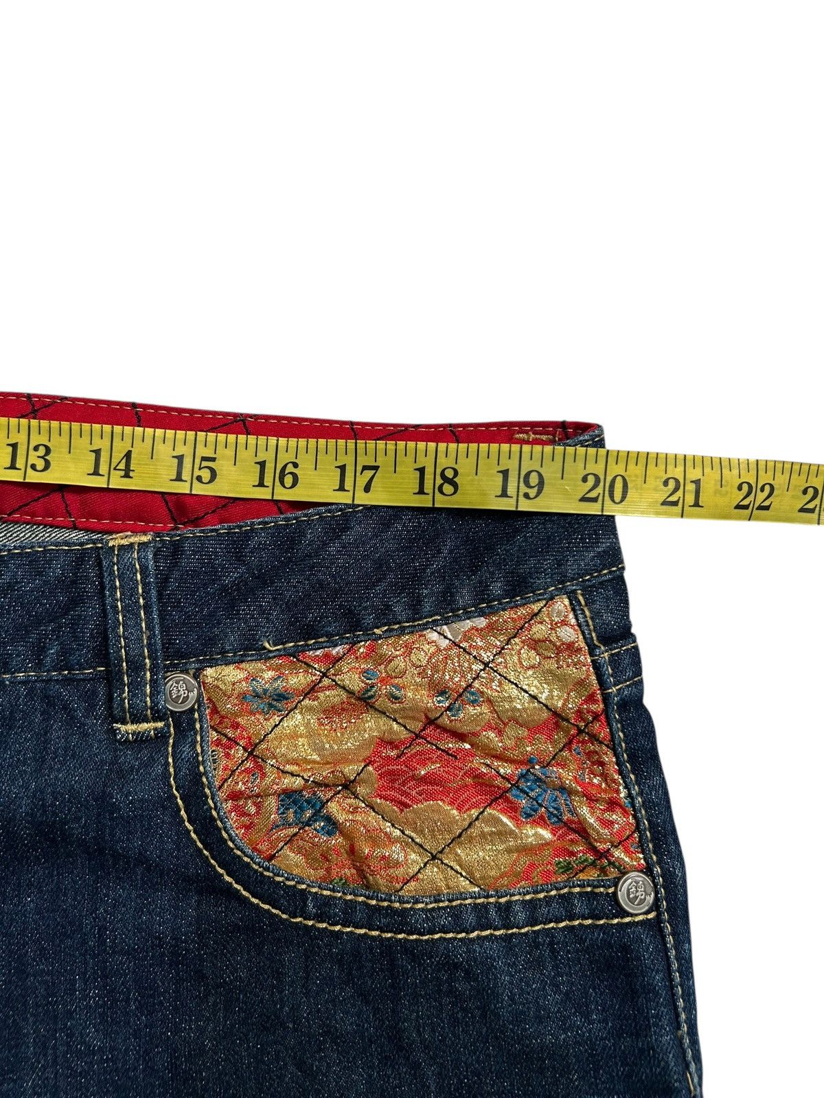 Japanese Brand × Kapital × Vintage Karakuri Tamashii Inspired Japanese Nishiki Denim Jeans Size US 40 / EU 56 - 18 Thumbnail