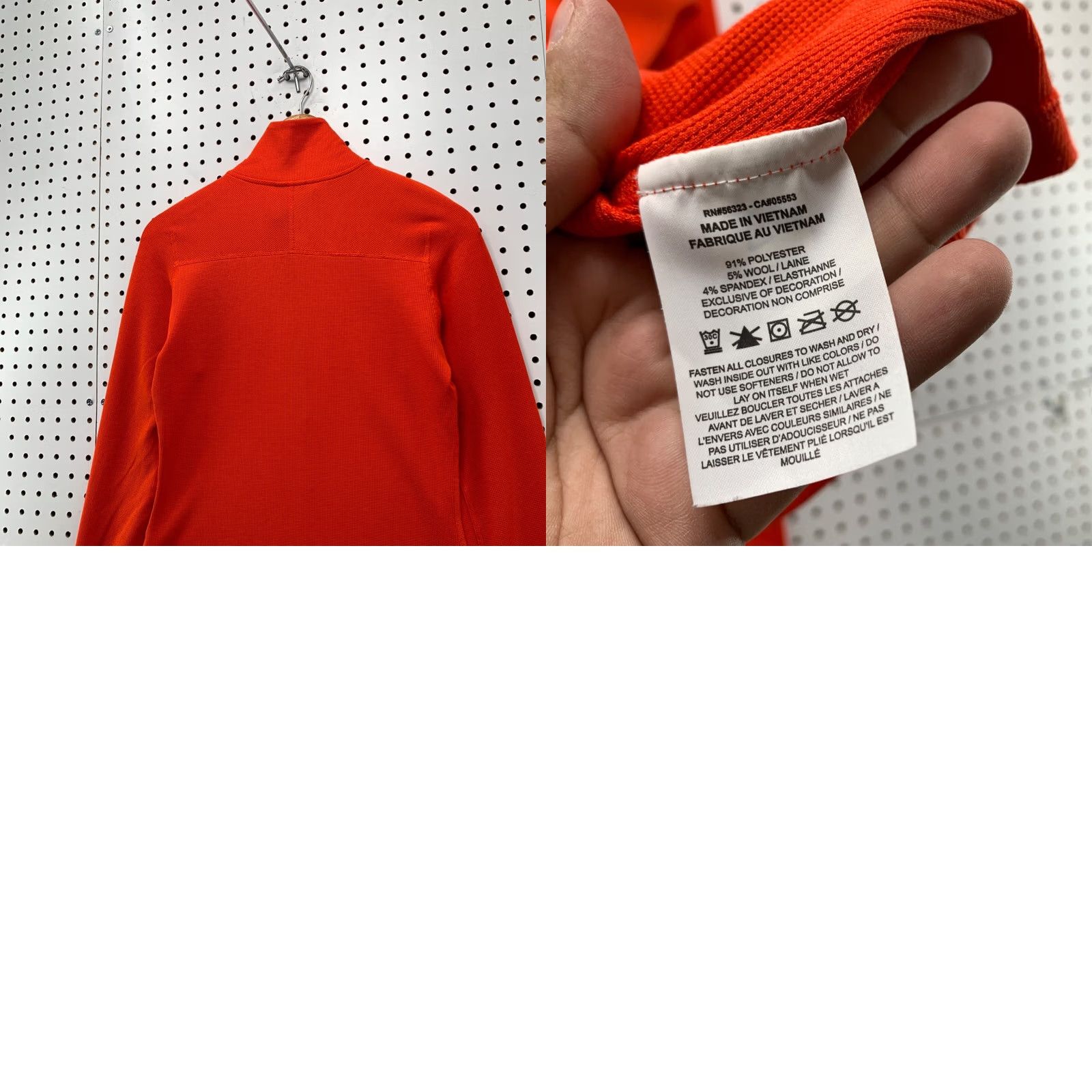 Nike Nike ACG Active Top Womens Medium Orange Long Sleeve Pullover 1/2 Zip Size M / US 6-8 / IT 42-44 - 10 Thumbnail
