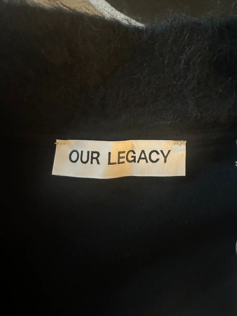 Our Legacy Our Legacy size52 Black horsehair zipper coat Size US L / EU 52-54 / 3 - 4 Thumbnail