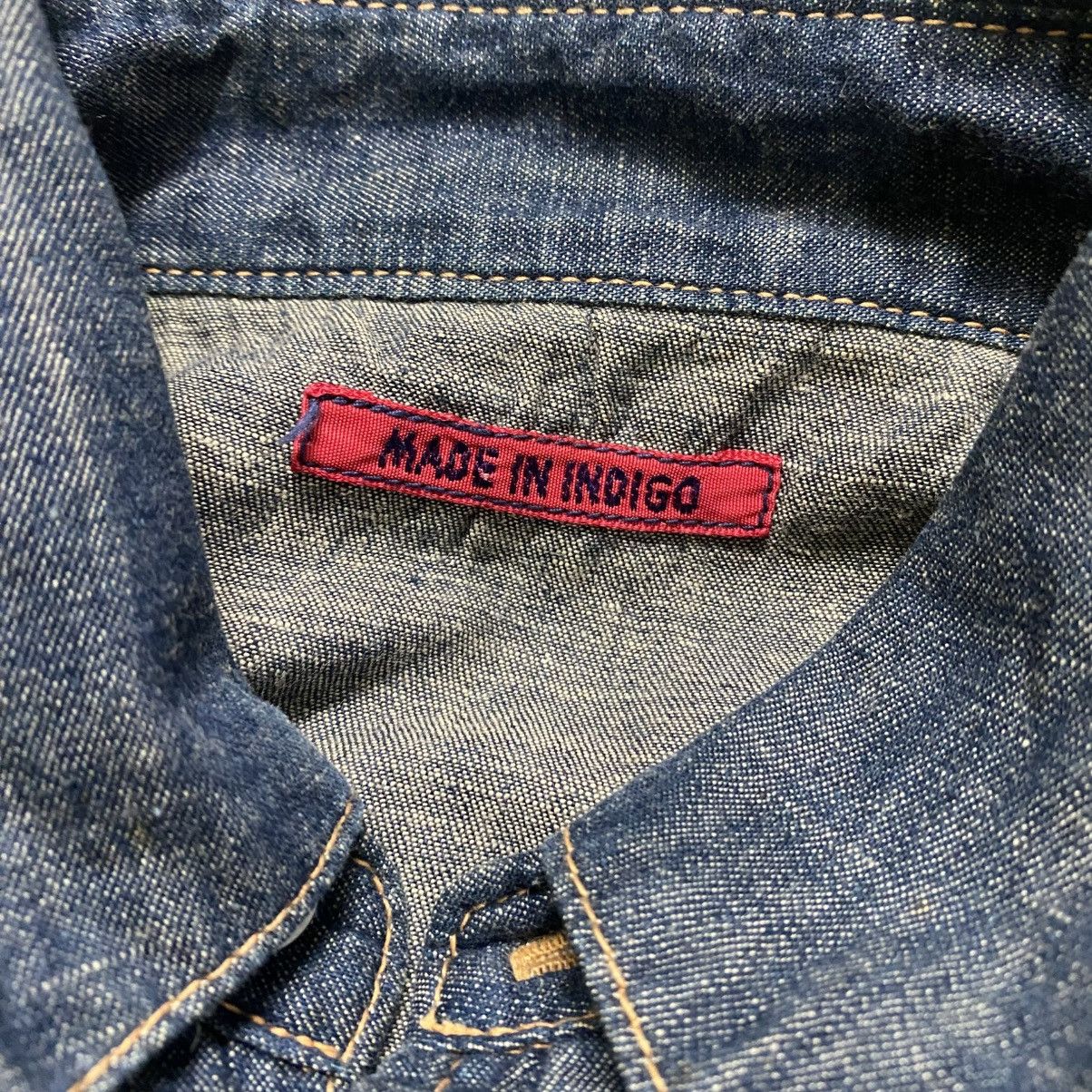 45rpm Made in Indigo Western Denim Shirt Size US XS / EU 42 / 0 - 15 Thumbnail