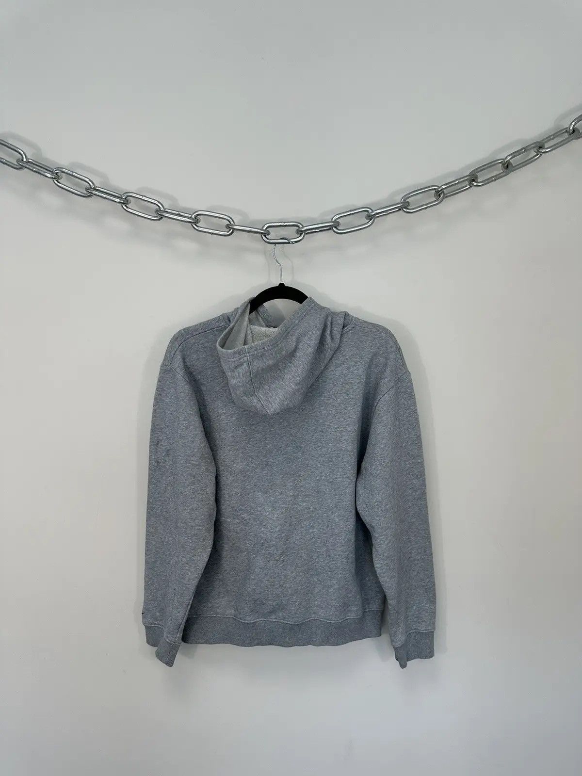 Nike × Vintage Vintage Nike Y2K Big Logo Retro Hype Gray Hoodie Size US S / EU 44-46 / 1 - 2 Thumbnail
