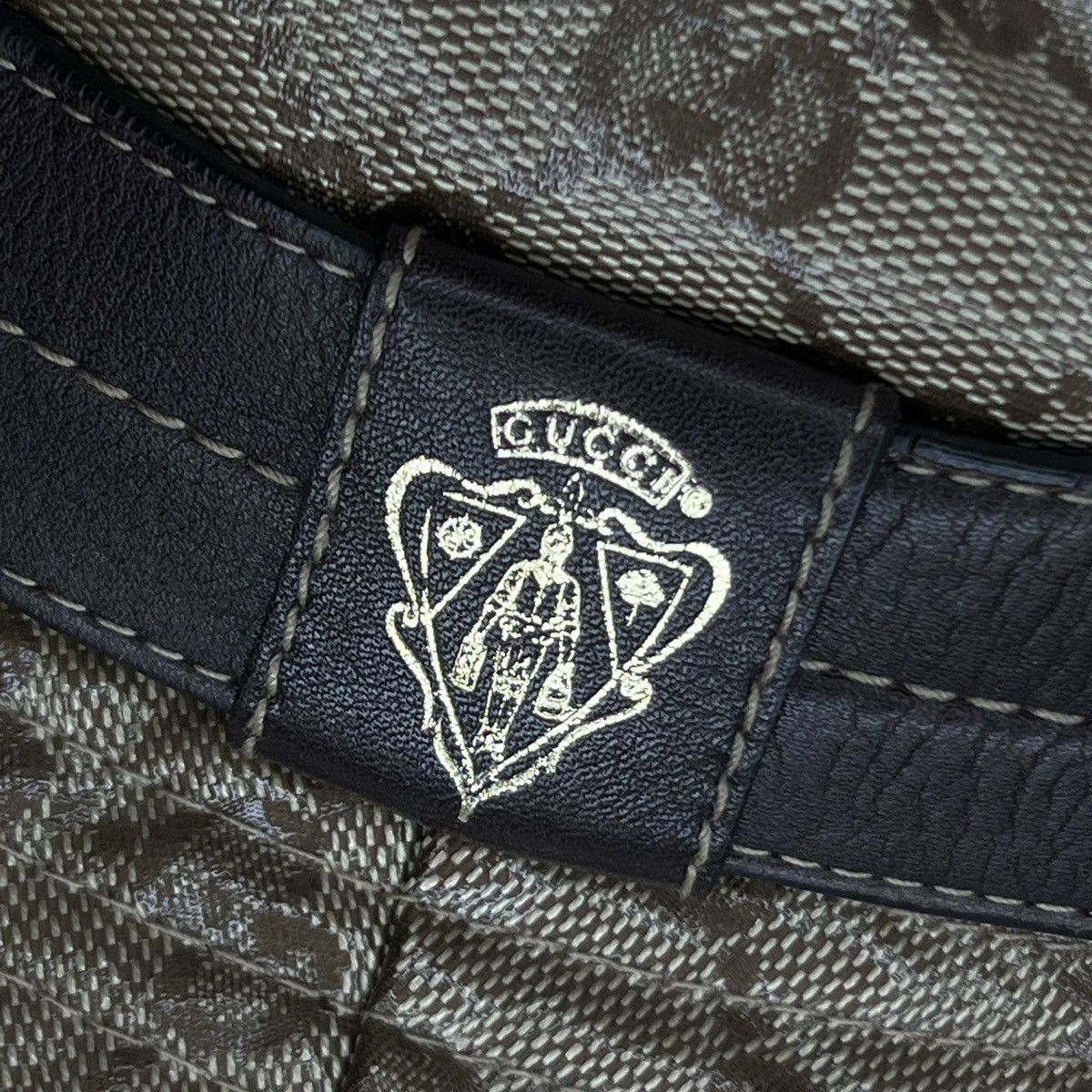 Gucci 🔥Rare Colour🔥Vintage Gucci Bucket Hat Monogram Beige Brown Size ONE SIZE - 6 Thumbnail
