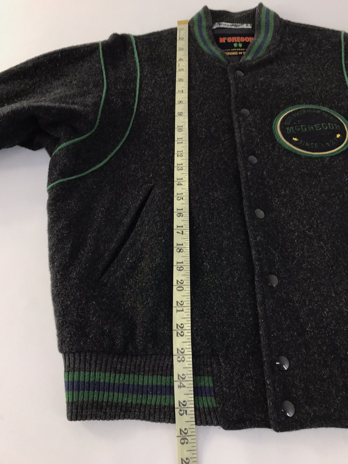 McGregor × Vintage Vintage McGregor Varsity Jacket Wool Big Logo Snap Button Size US L / EU 52-54 / 3 - 13 Thumbnail