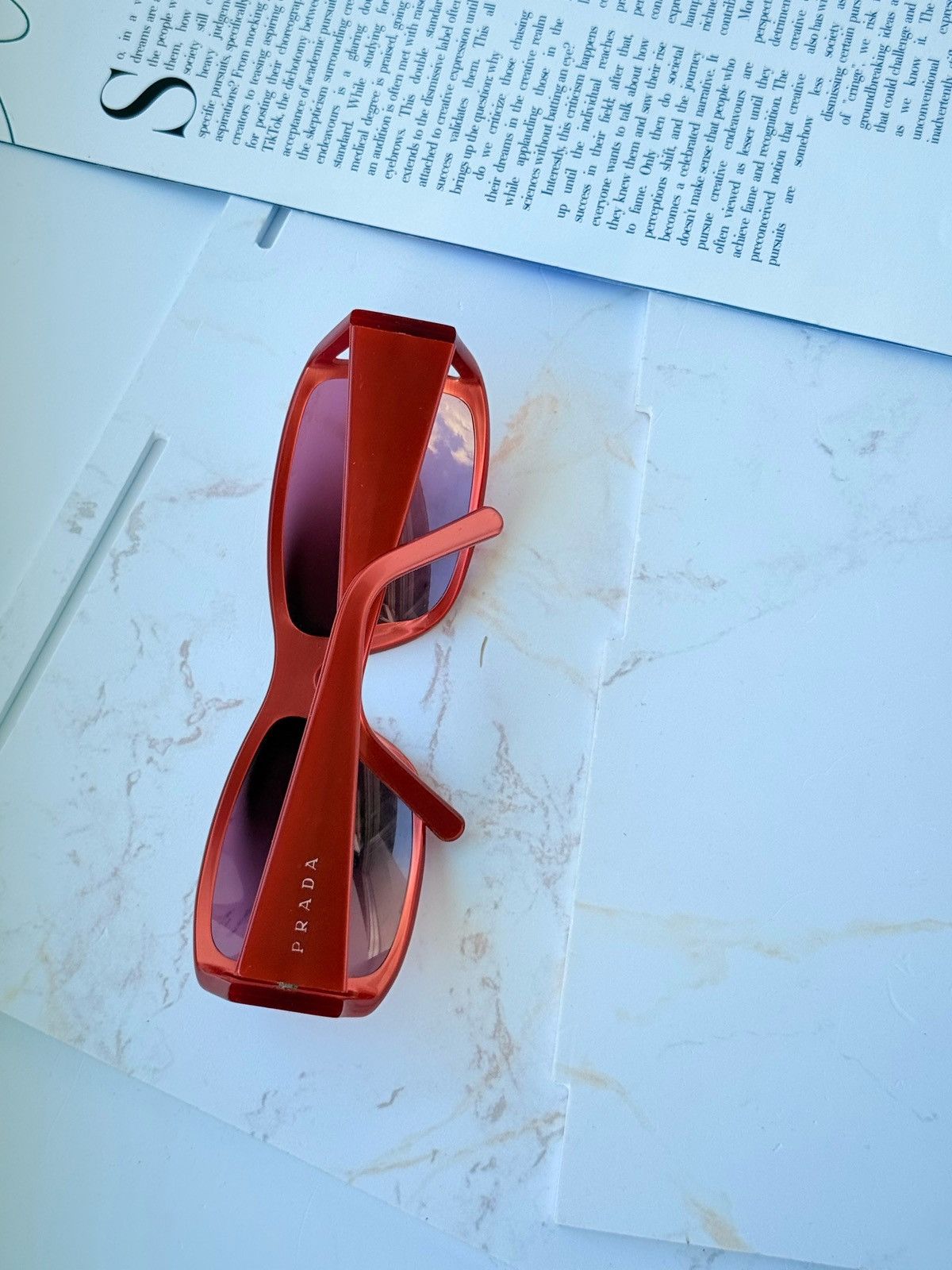 Prada Prada vintage red sunglasses SPR01F Size ONE SIZE - 13 Thumbnail