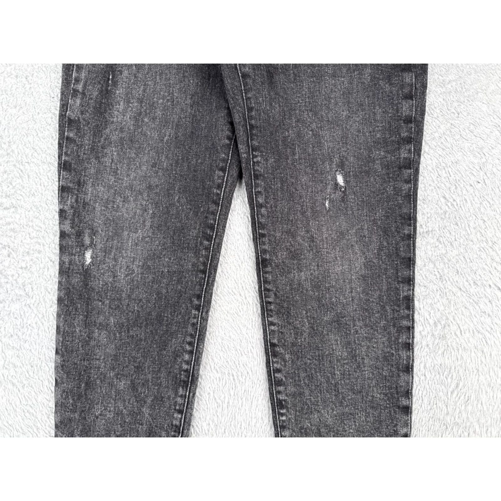 Old Navy Old Navy Jeans Women 0 Black Denim OG Straight Distressed Cotton High Rise 24x26 Size 25" / US 0 / IT 36 - 3 Thumbnail
