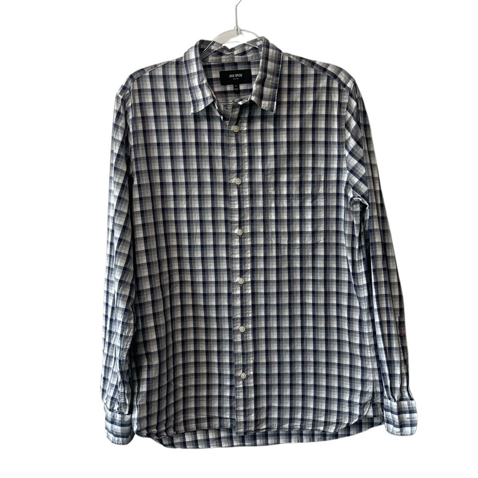 Jack Spade Jack Spade Plaid Long Sleeve Button Up Shirt Black Multi M Size US M / EU 48-50 / 2 - 1 Thumbnail