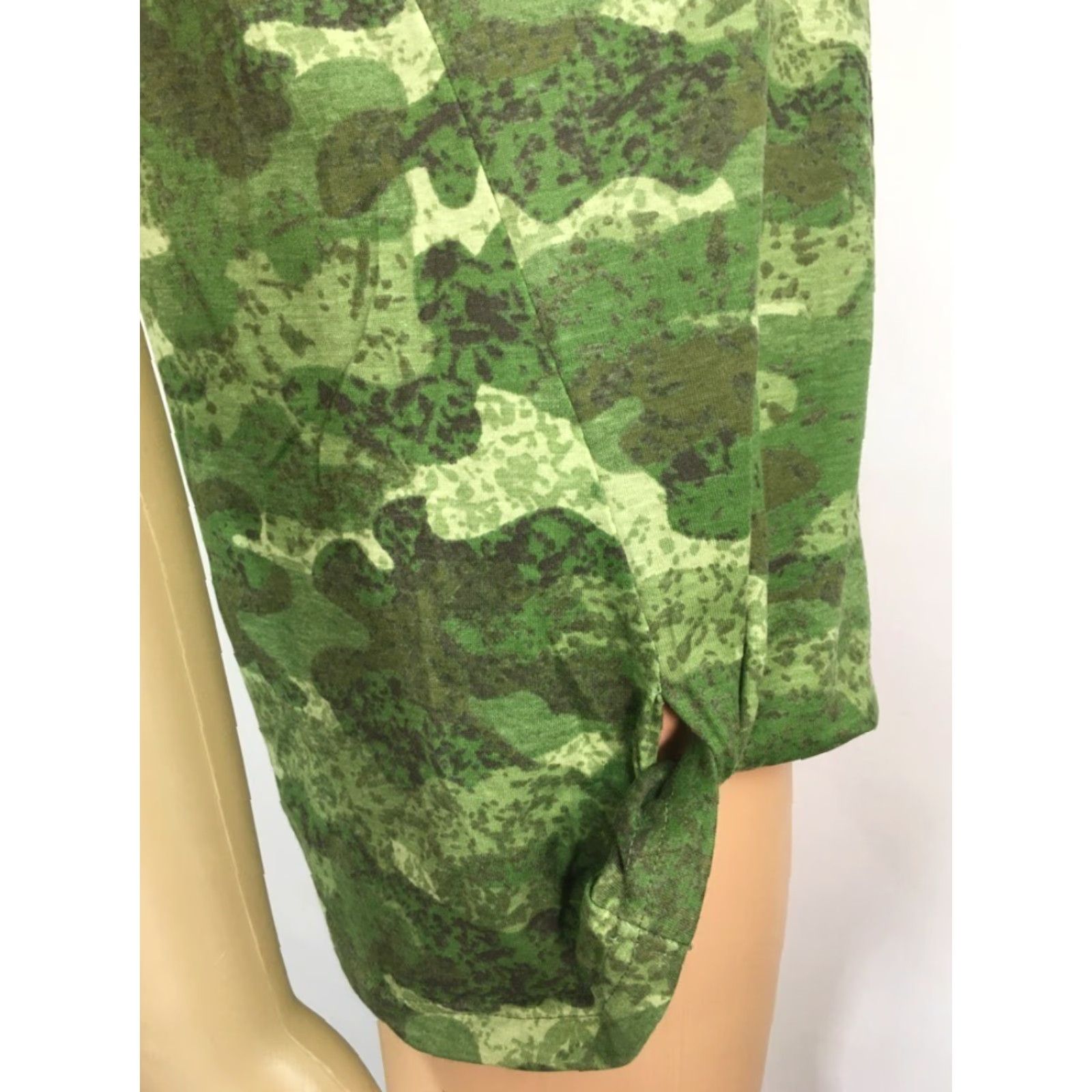 Olive Live Breathe Fight Womens Tank Top Green Camouflage Pink Ribbon Crew Neck L New Size L / US 10 / IT 46 - 6 Thumbnail