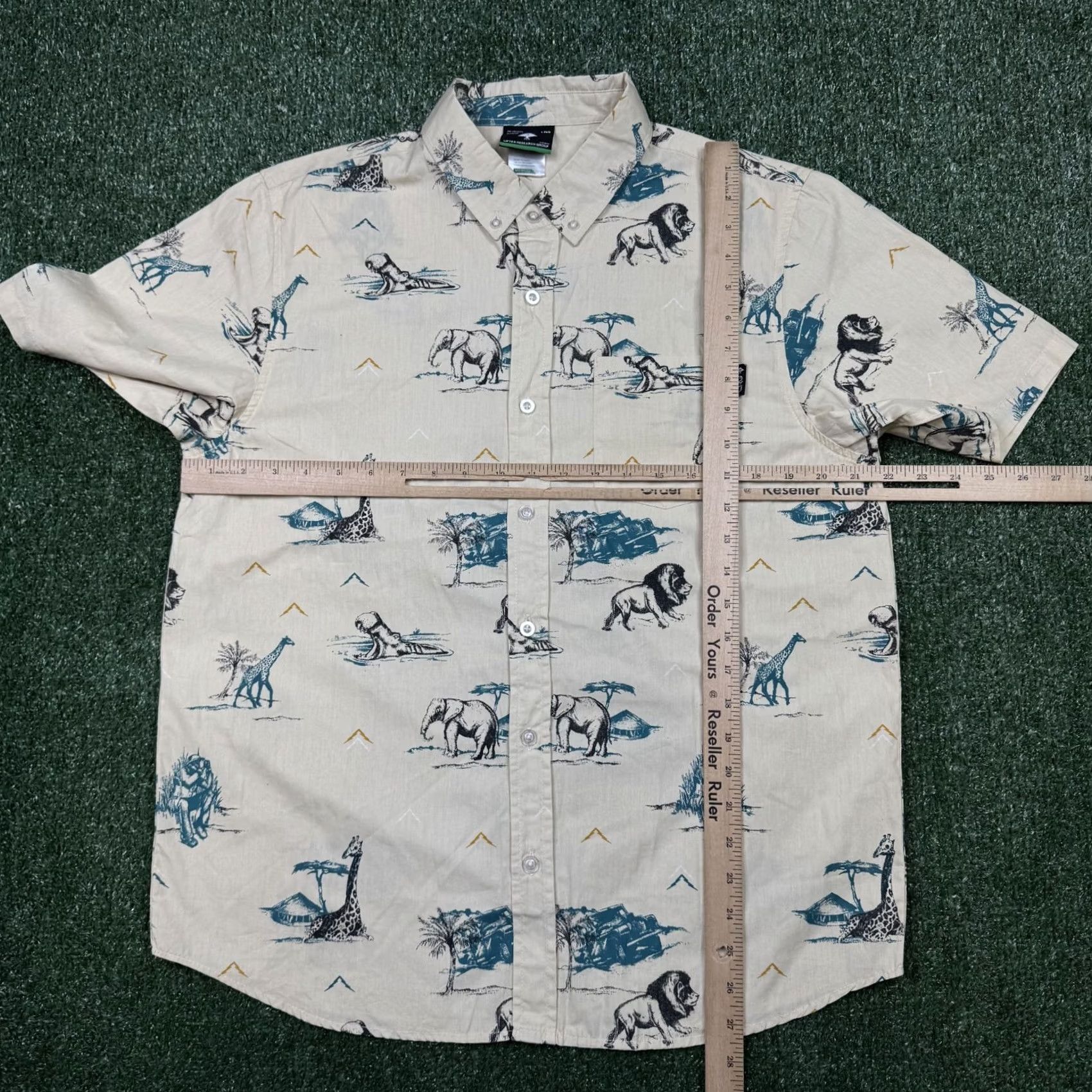 Vintage LRG Shirt Mens M Brown Lifted Research Group Button Men Size Short Sleeve Animal Size US M / EU 48-50 / 2 - 5 Thumbnail