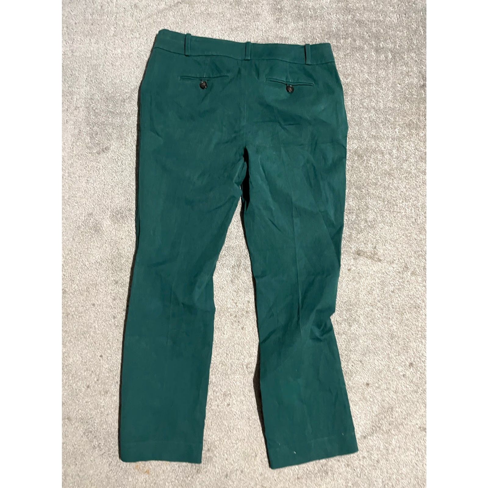Ann Taylor Ann Taylor Loft Women's Dress Pants Julie Skinny Pants 10P Petite Green Casual Career City Modern 28 in Inseam Size 32" / US 10 / IT 46 - 3 Thumbnail