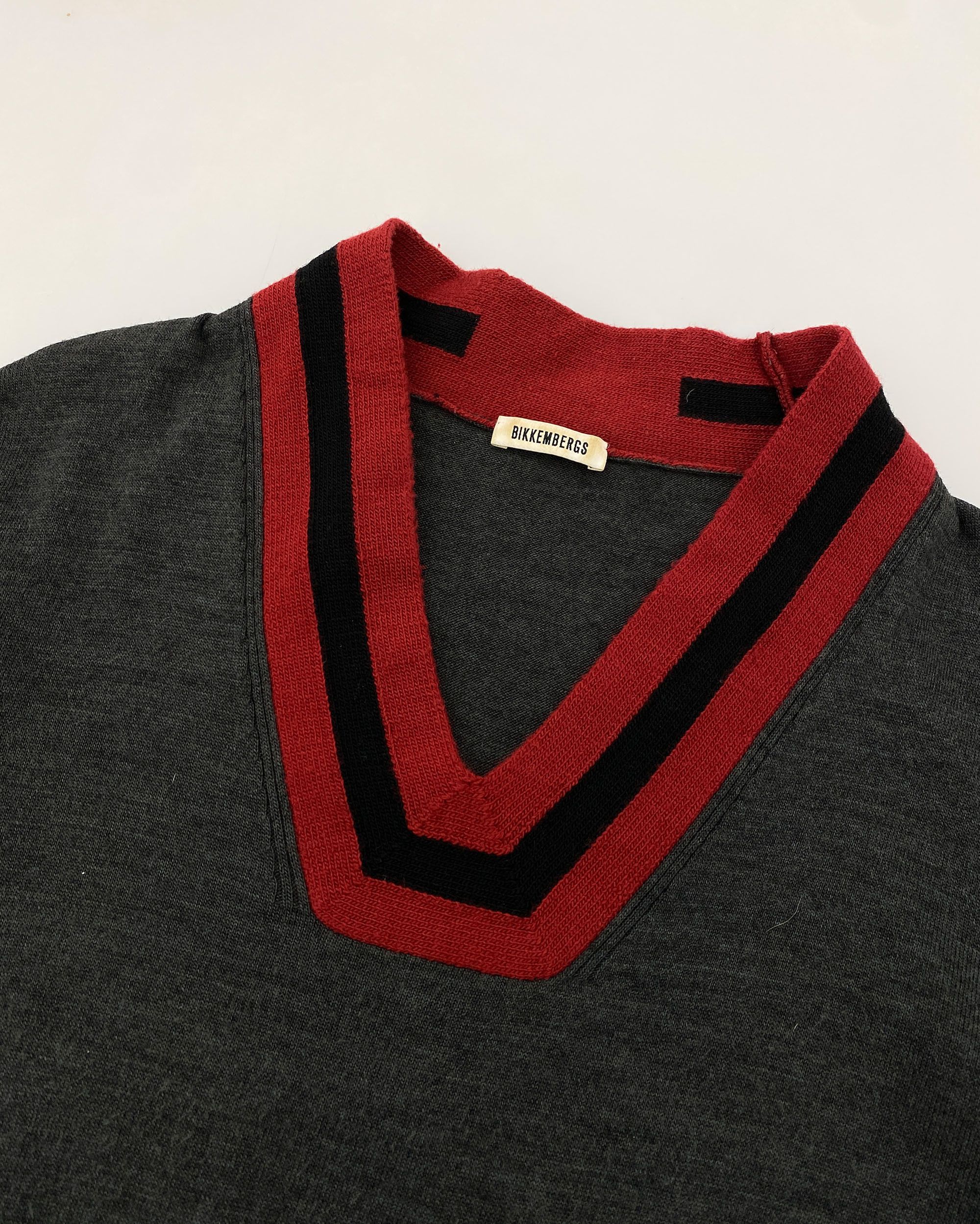 Dirk Bikkembergs 2010s V-Neck Wool Knit Sweater Size US L / EU 52-54 / 3 - 3 Thumbnail