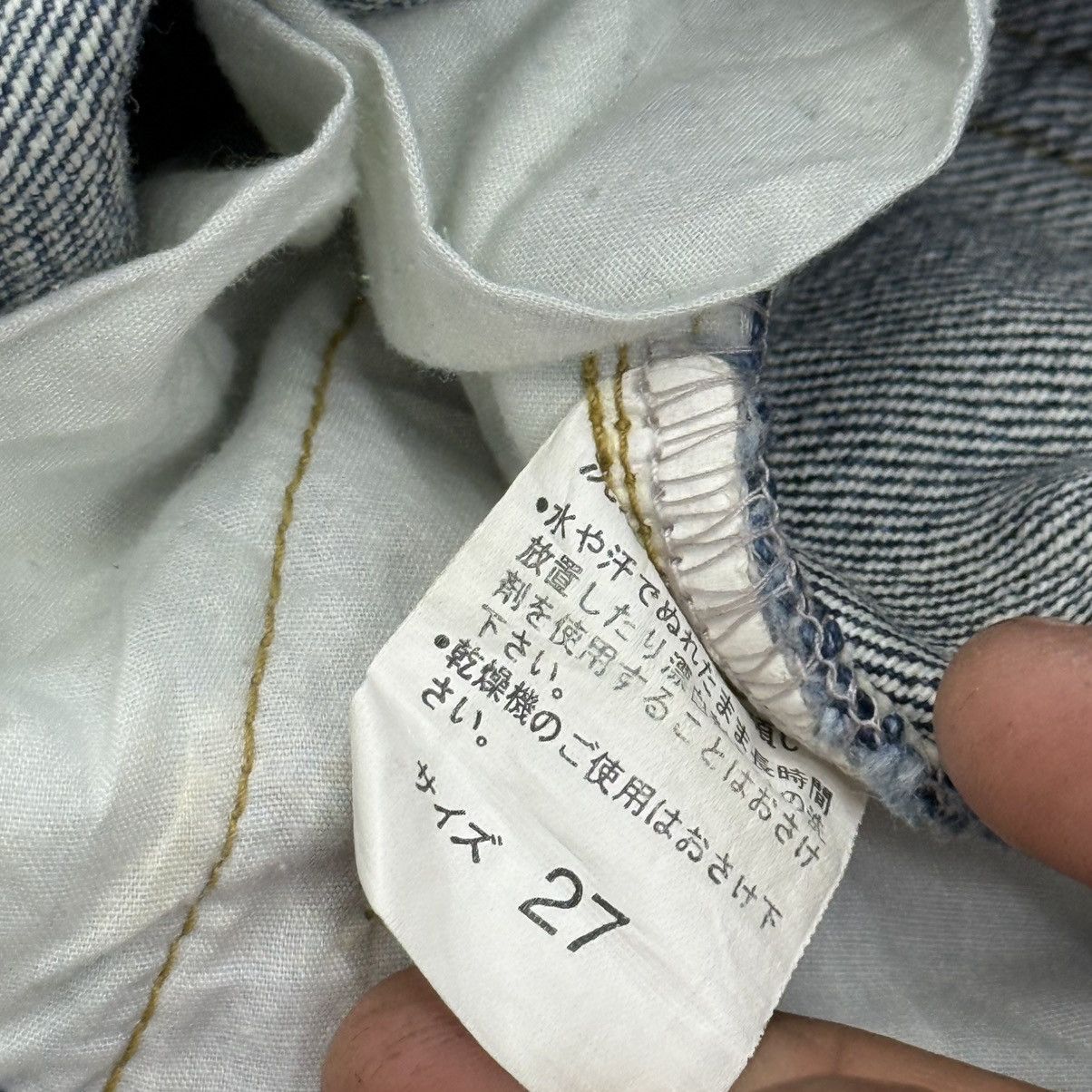 Japanese Brand Flare Vintage Blue Moon Blue Unisex Denim Pants Size US 27 - 19 Thumbnail