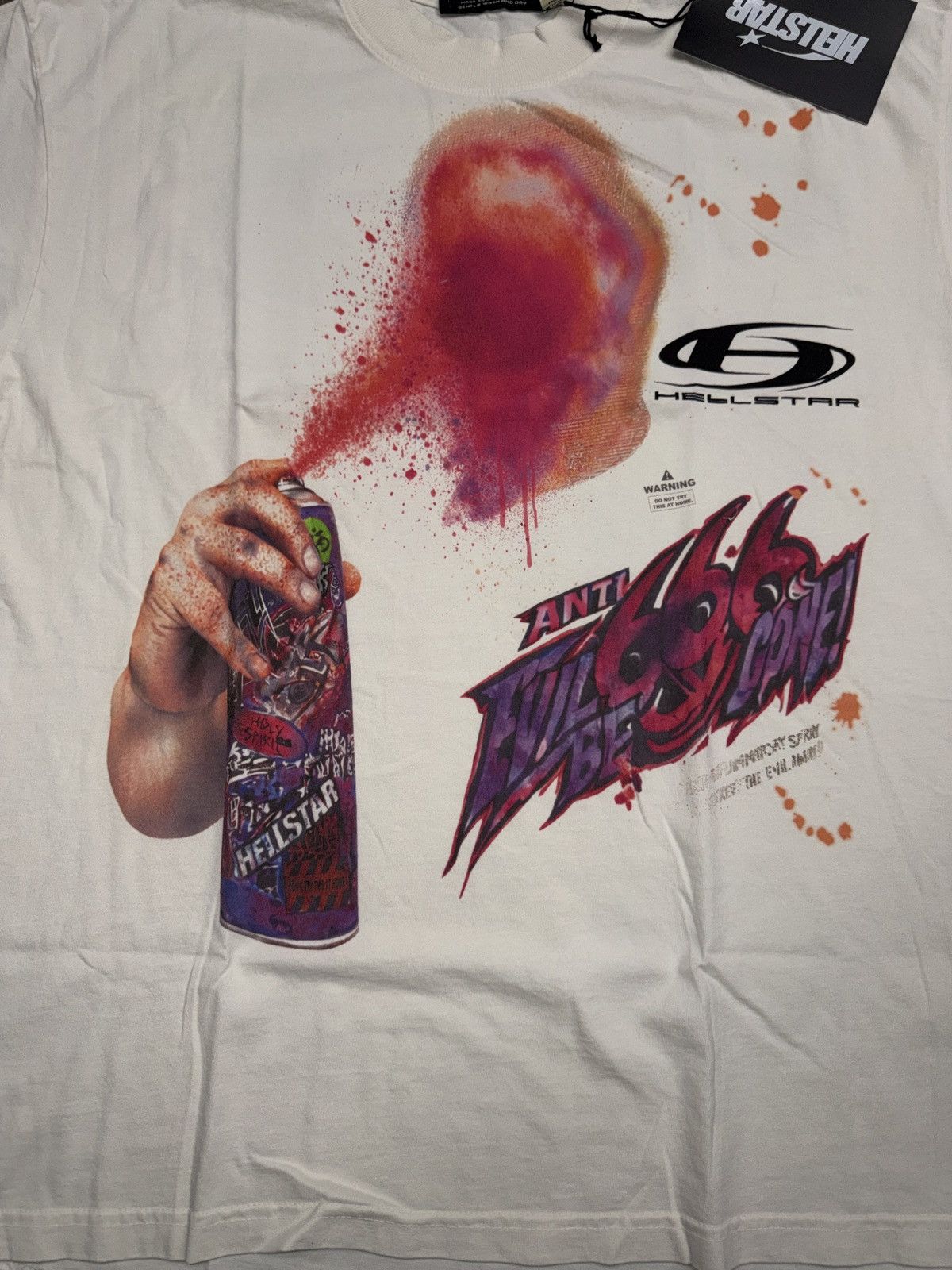 HELLSTAR Hellstar Spray Paint Kid T-shirt Size US L / EU 52-54 / 3 - 2 Thumbnail