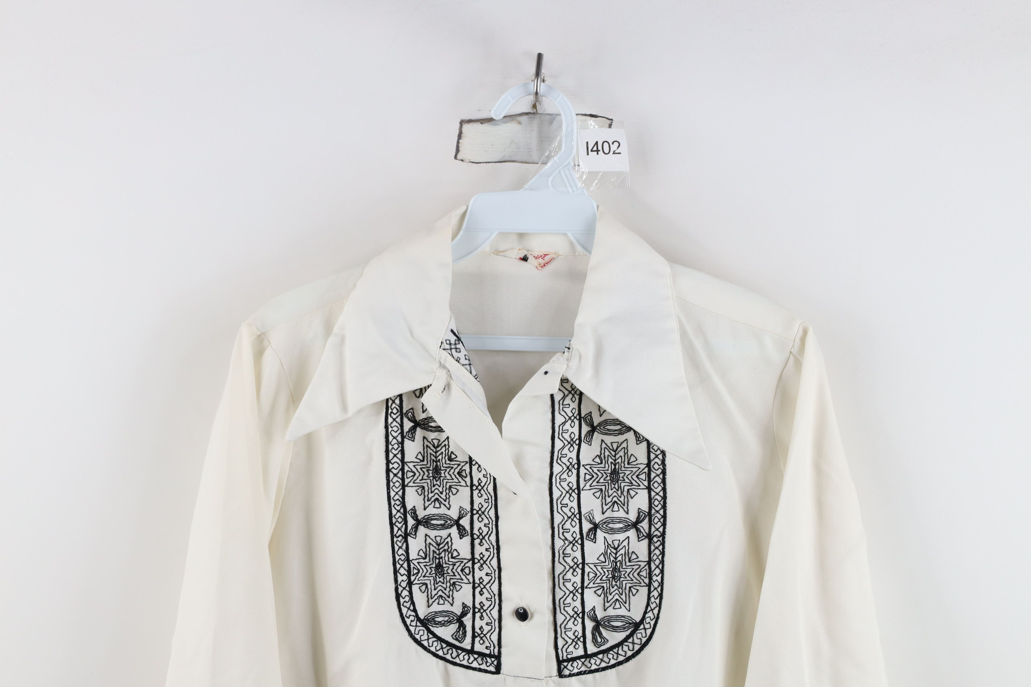 Vintage Vintage 60s 70s Rockabilly Southwestern Button Shirt USA Size XXS / US 00 / IT 34 - 2 Thumbnail