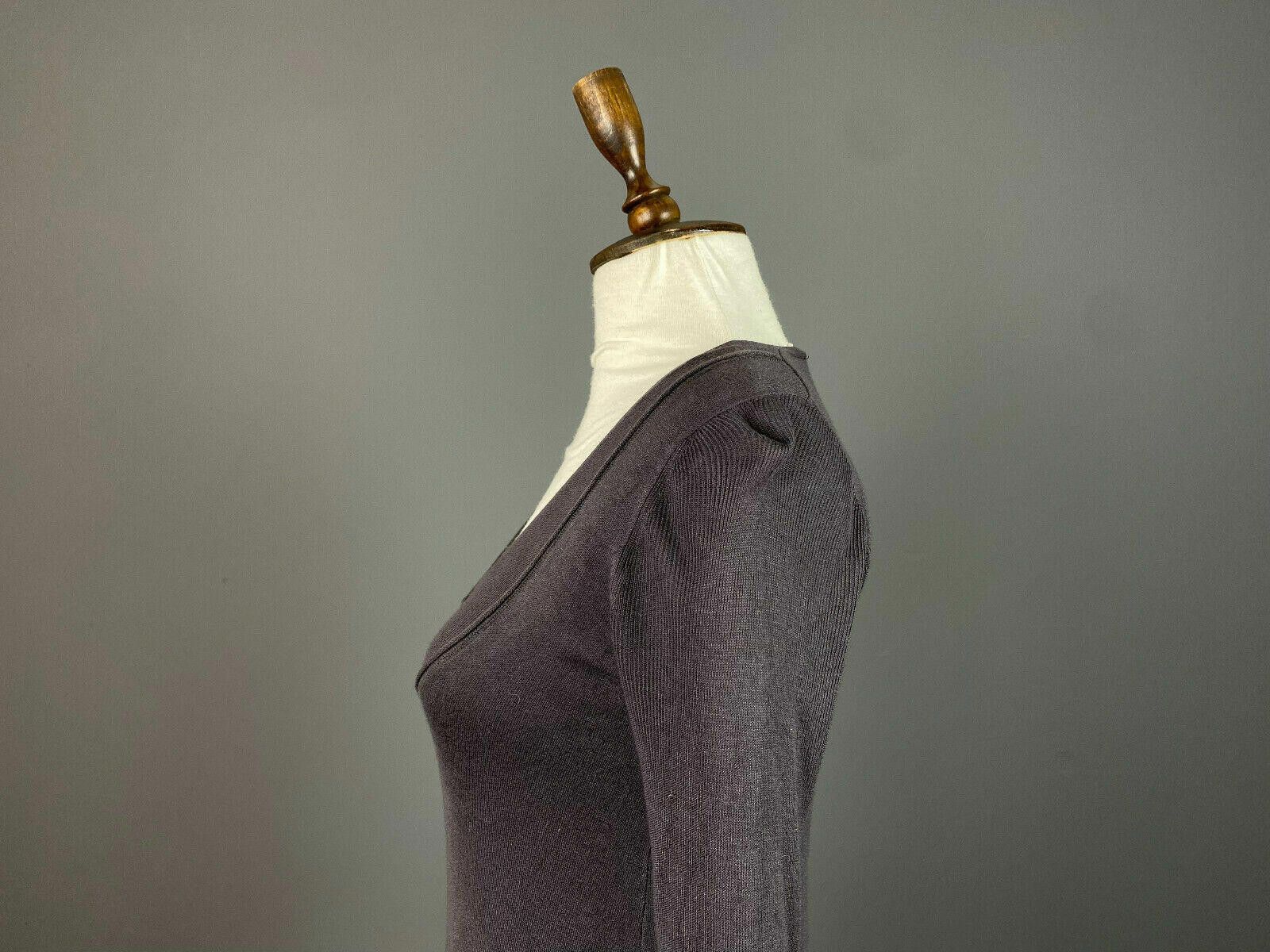 Kokaine Ladies Kookai Grey V-Neck Knee Leght A-Line Dress Size 0 Size XS / US 0-2 / IT 36-38 - 5 Thumbnail