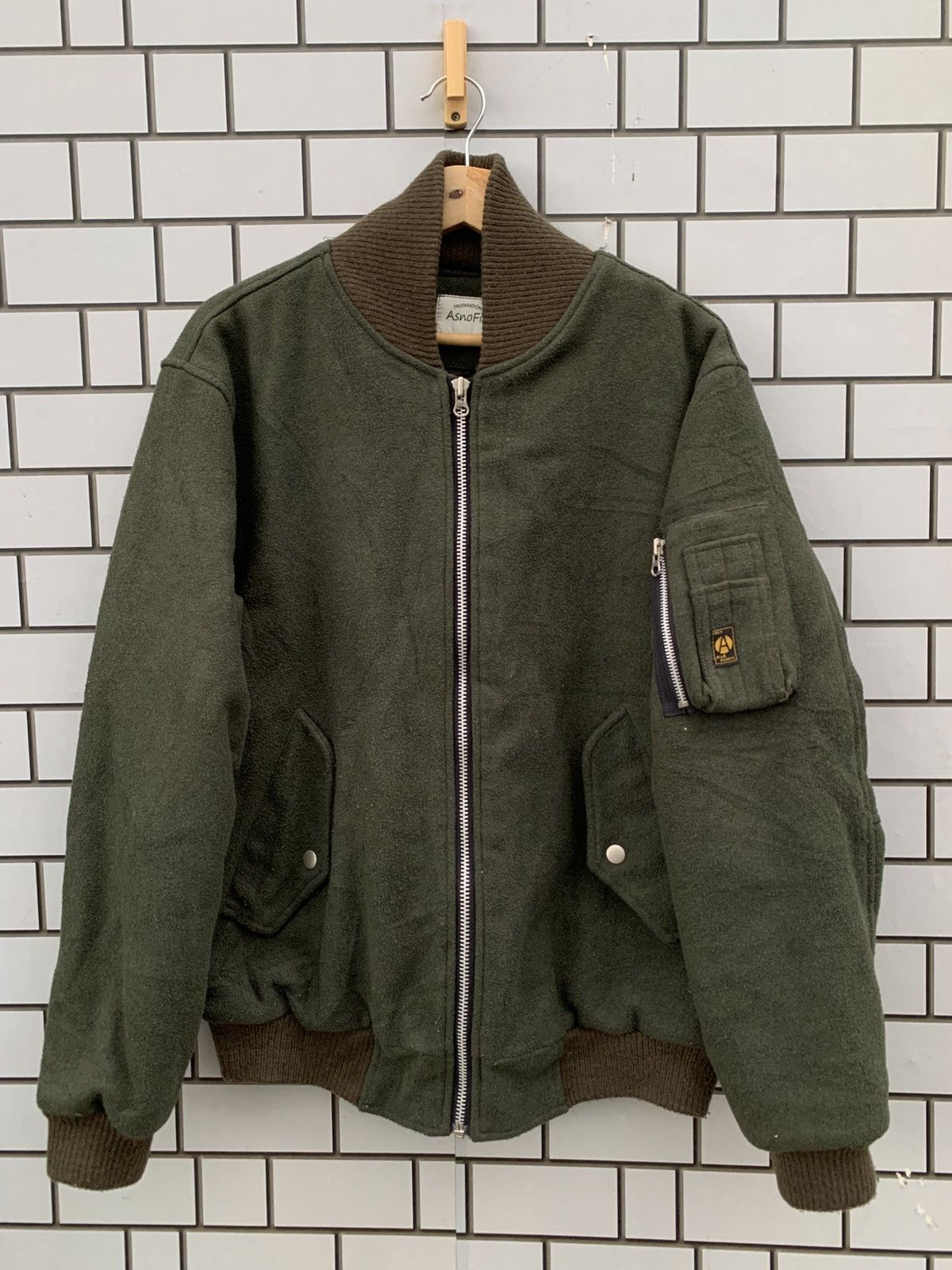 Other Vintage Japanese Brand Asnofit Bomber Jacket Size US L / EU 52-54 / 3 - 2 Thumbnail