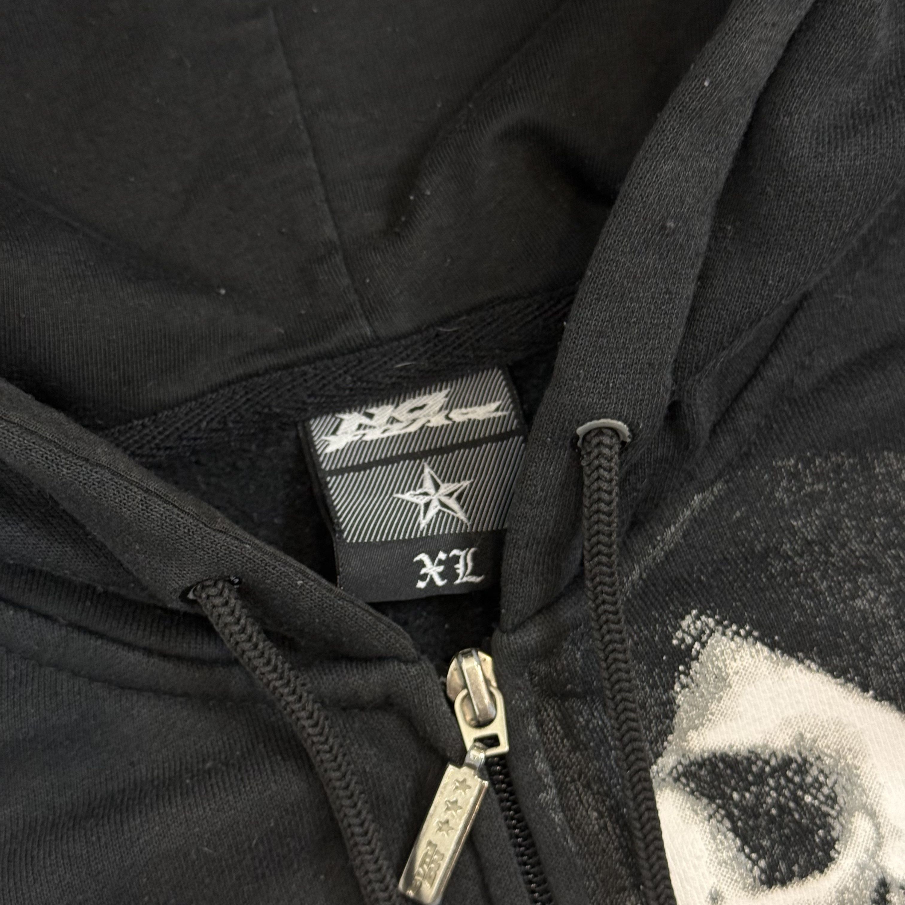 No Fear Vintage No Fear 00s Rap Skeleton Zip Hoodie Sweat Jacket Size US XL / EU 56 / 4 - 10 Thumbnail