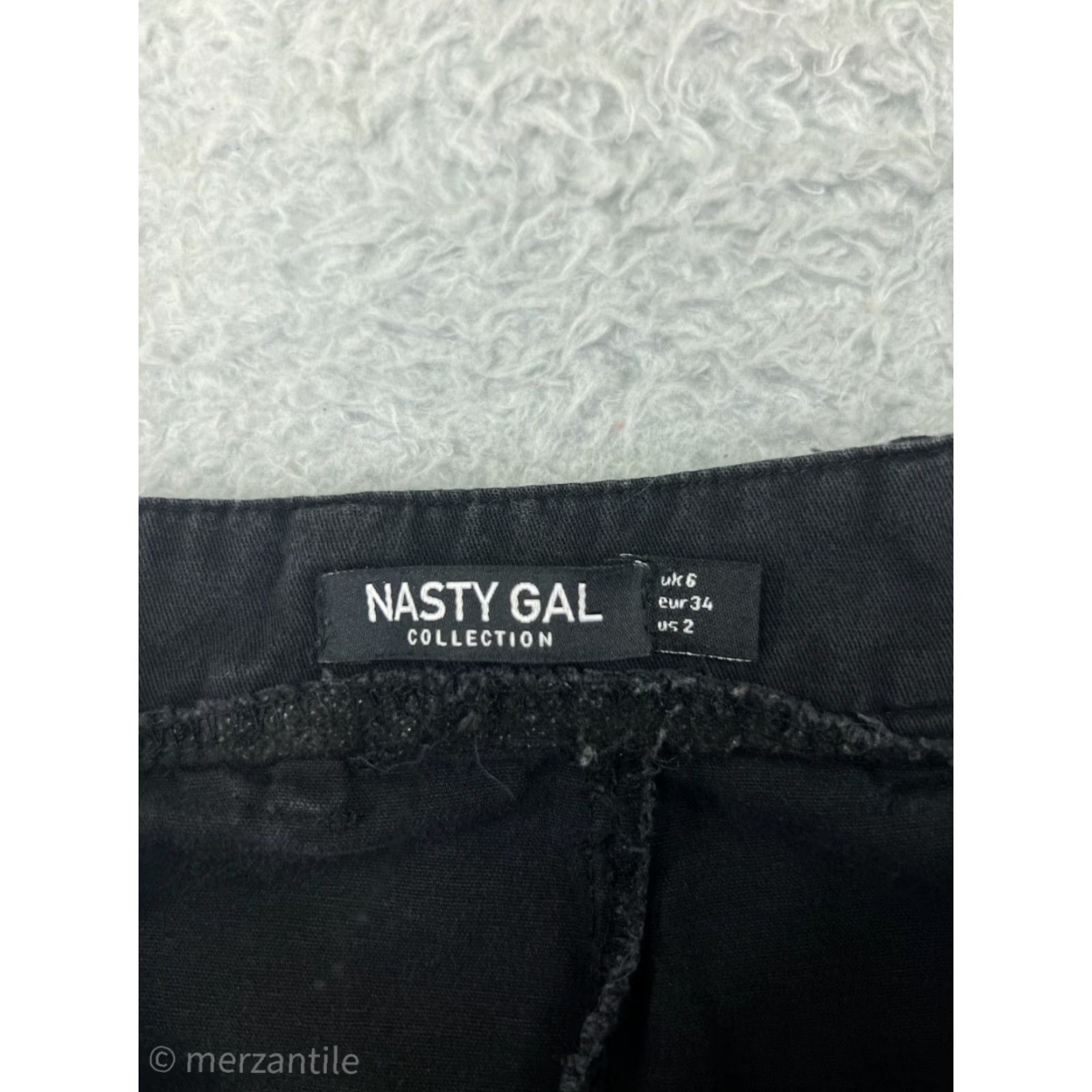 Nasty Gal Nasty Gal Pants Womens 2 Cargo Jogger Twill Black 100% Cotton Adult Regular Inseam 23in High Rise 2 Pocket End: Womens Size 26" / US 2 / IT 38 - 4 Thumbnail