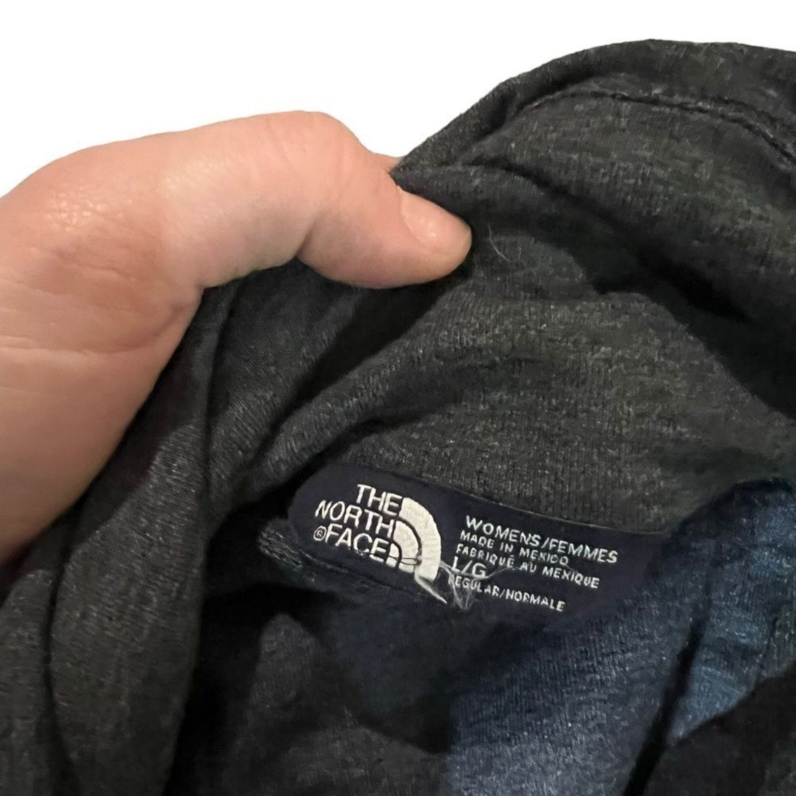 The North Face North Face Sweatshirt Womens Large Gray Heather Mock Neck Size L / US 10 / IT 46 - 4 Thumbnail