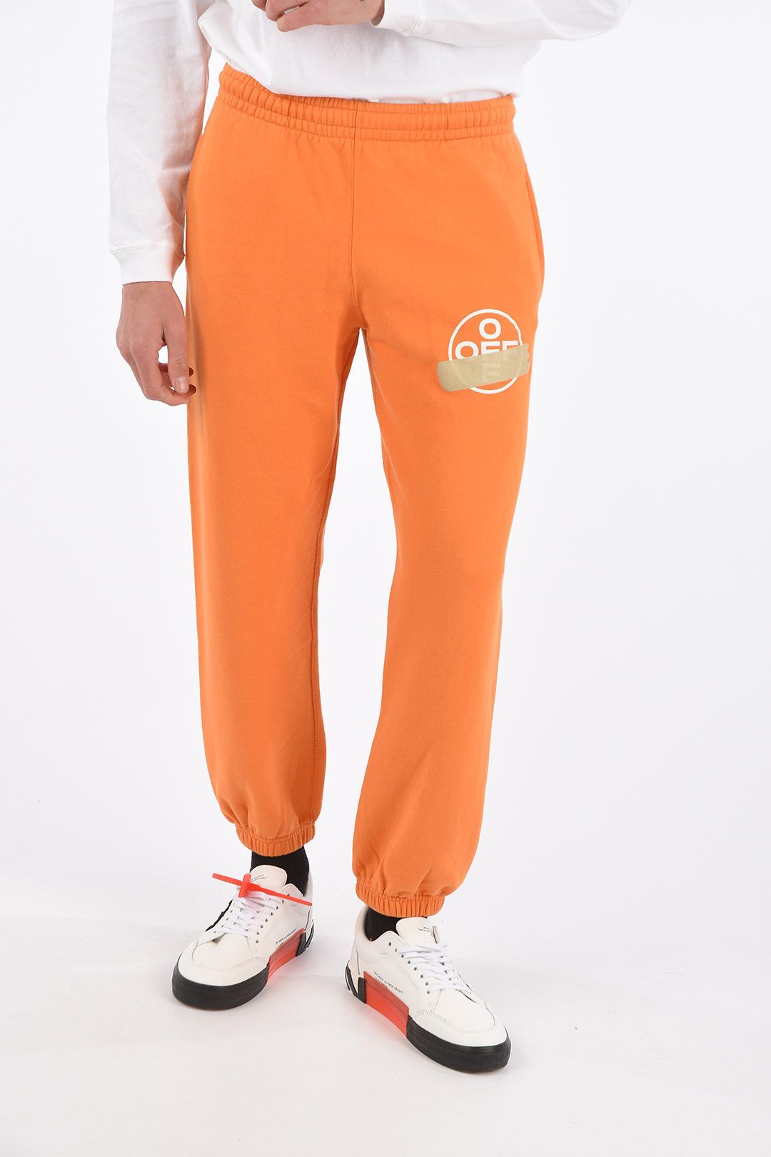 Off-White Orange Tape Diagonals Logo Sweatpants Size US 38 / EU 54 - 2 Thumbnail