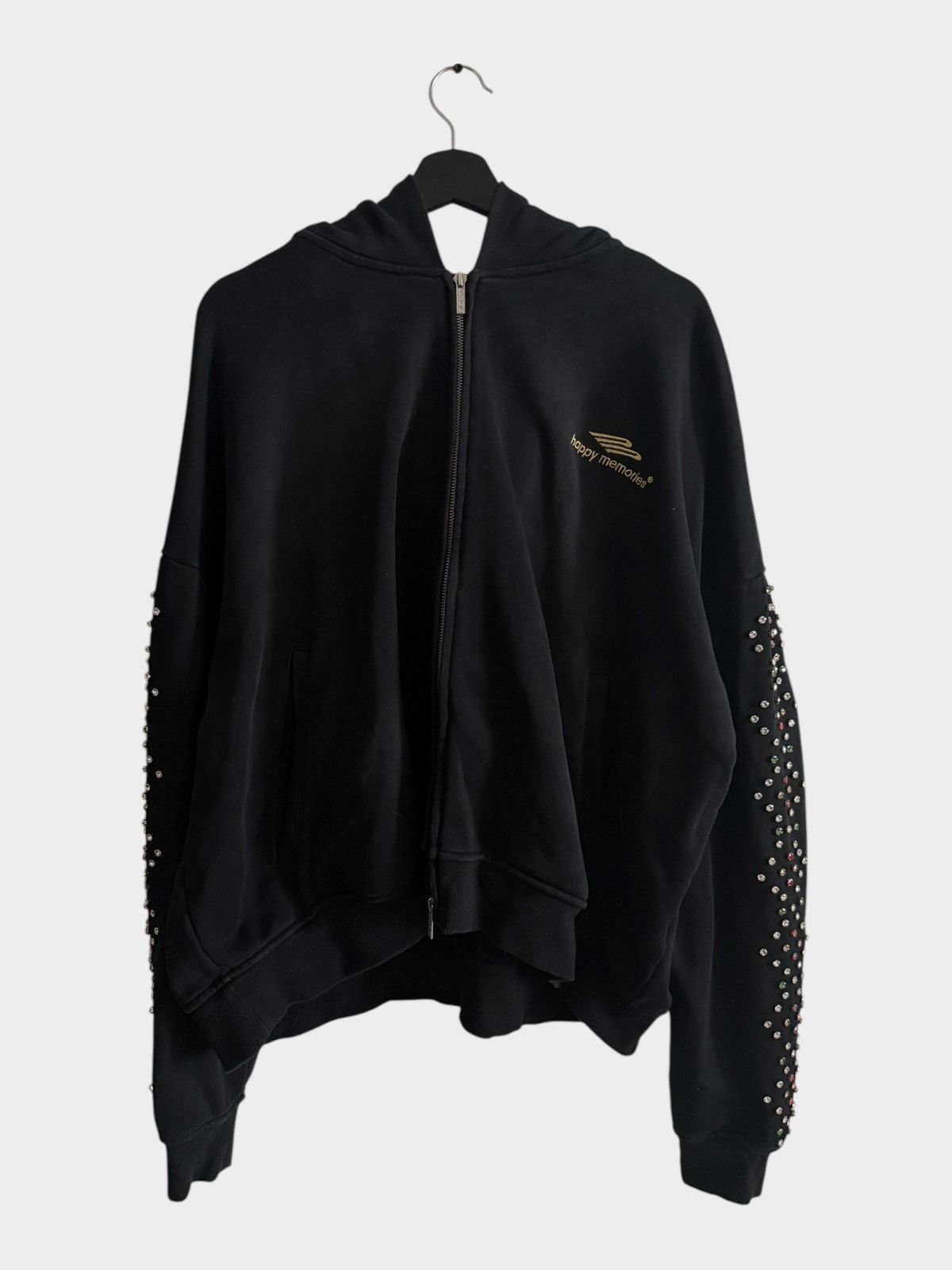 HMDD RARE! HMDD Crystal Zip Up Washed Black Size Medium Size US M / EU 48-50 / 2 - 1 Thumbnail