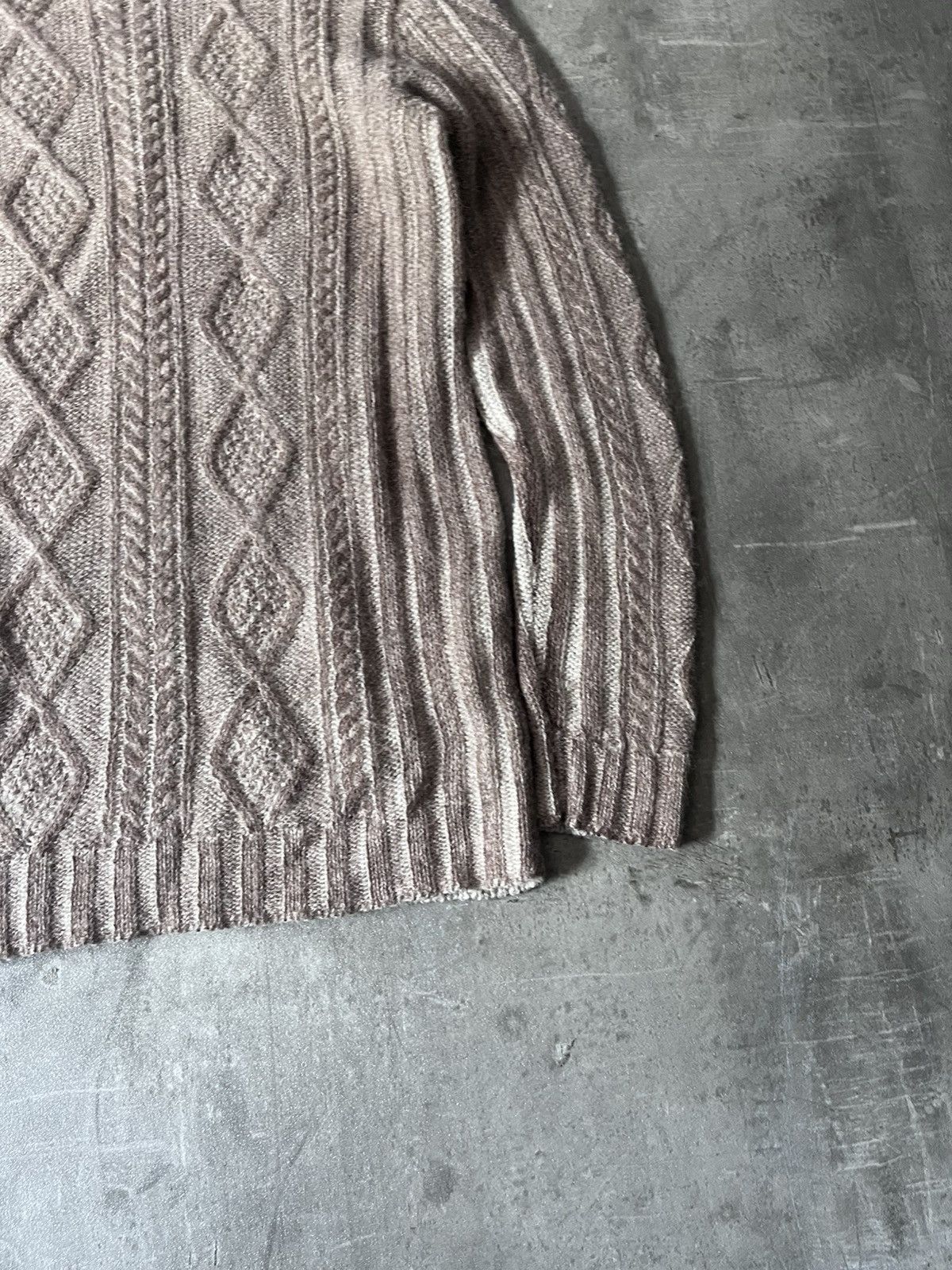 Prada Prada Vintage brown wool alpaca long sweater Size US L / EU 52-54 / 3 - 3 Thumbnail