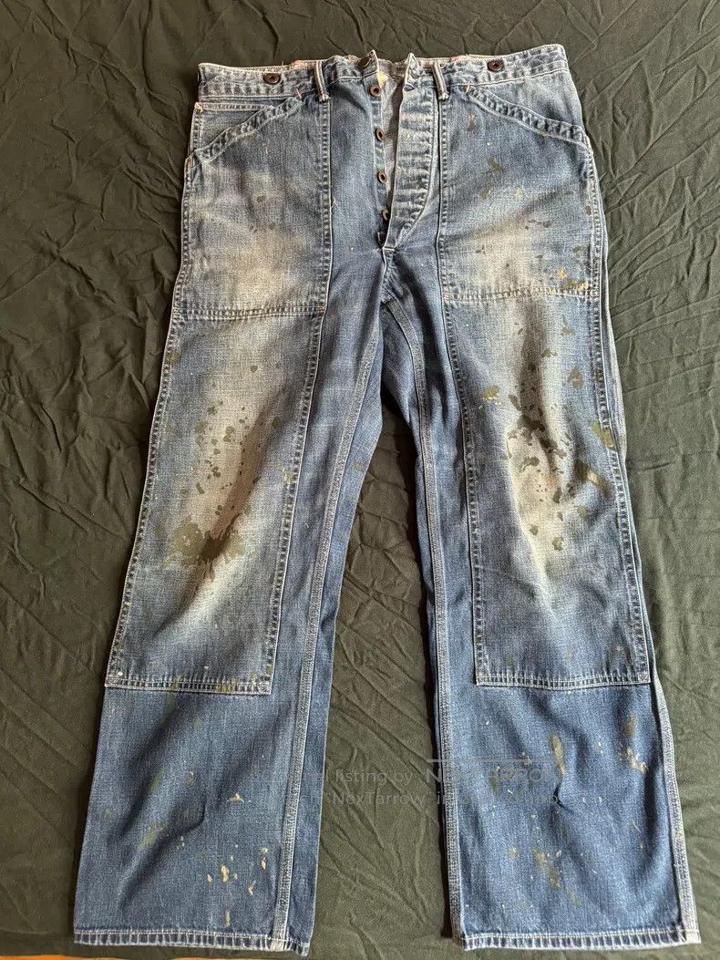 RRL Ralph Lauren RRL Ralph Lauren Depp style splashed ink Size US 32 / EU 48 - 2 Thumbnail