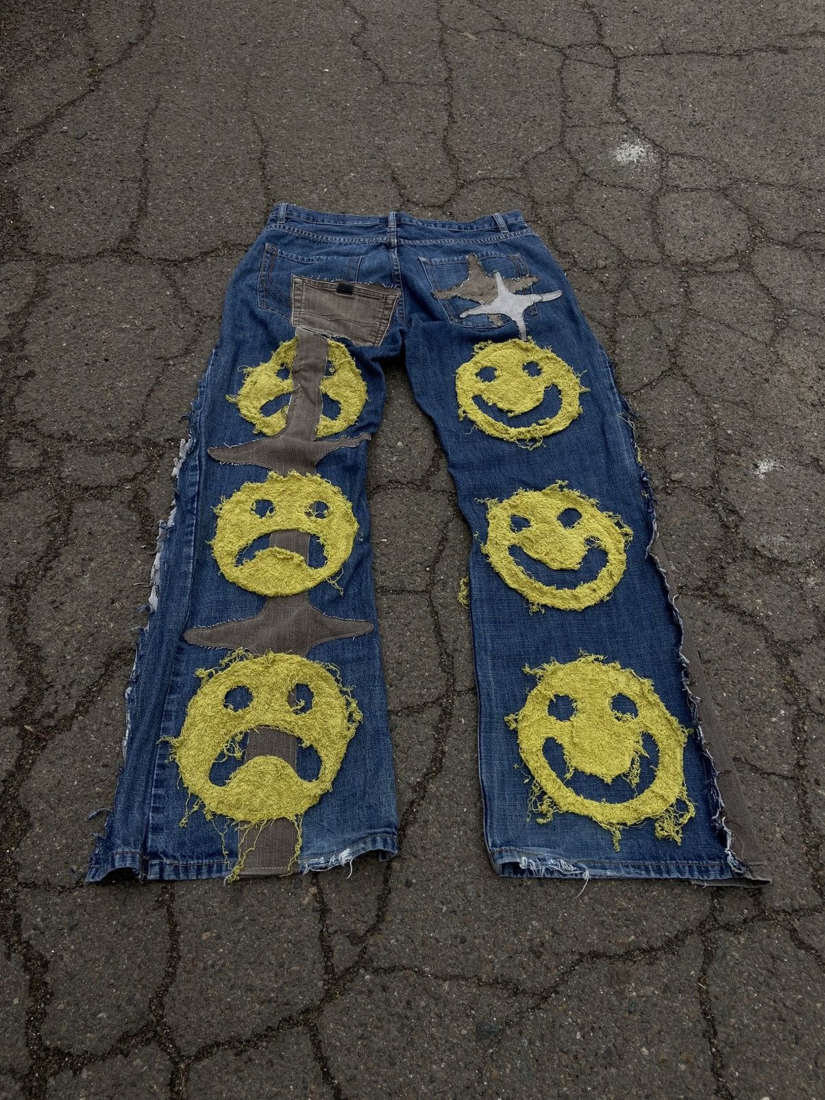 Handmade × Japanese Brand × Vintage Upcycled Jeans Size US 33 - 3 Thumbnail