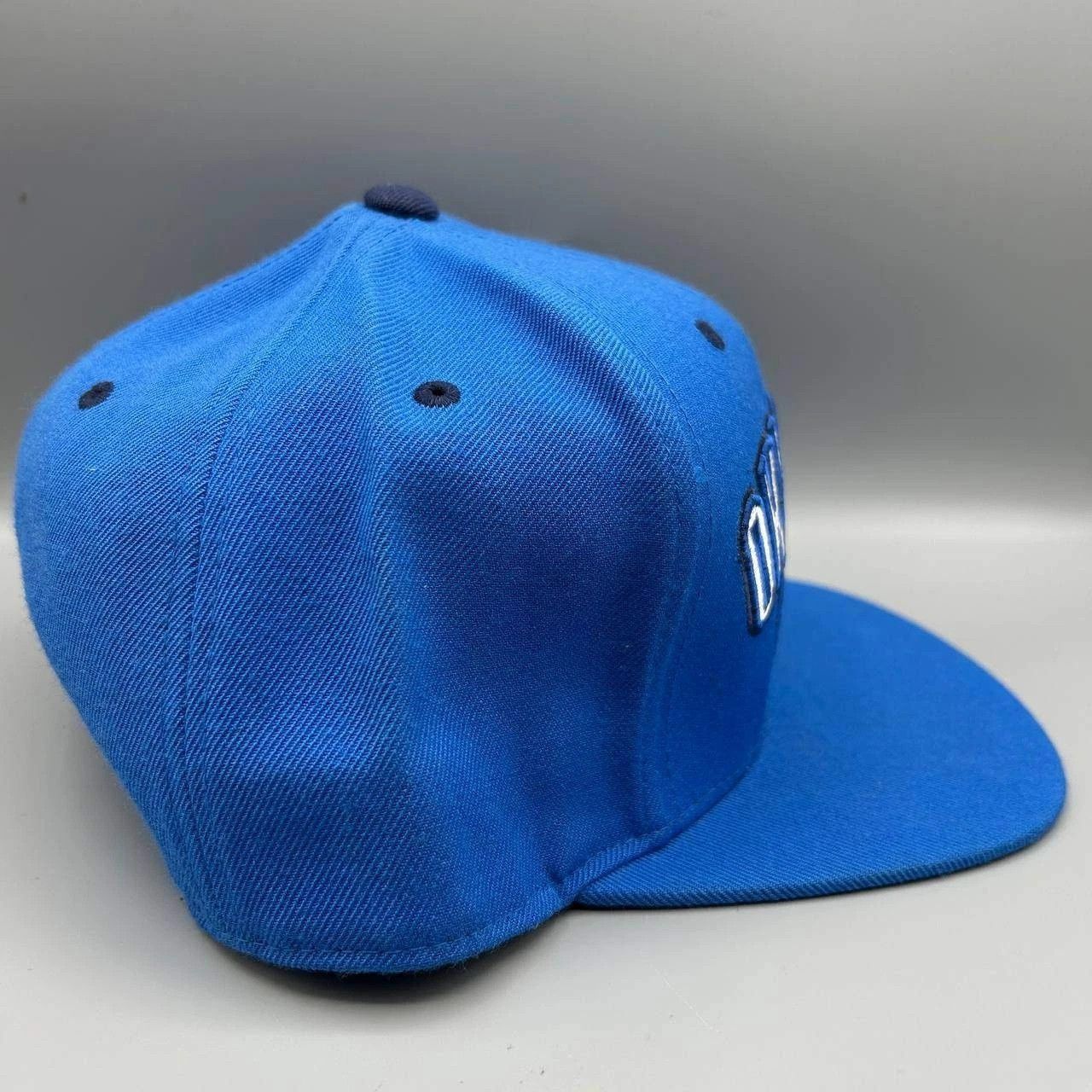 Mitchell & Ness Oklahoma City Thunder Hat Men 7 1/2 Blue Embroidered Fitted Size ONE SIZE - 4 Thumbnail