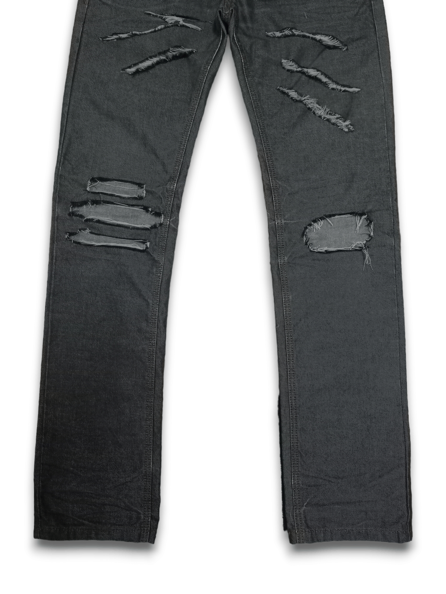 Japanese Brand Vintage Japanese Brand Reflected Grey Ripped Jeans 30x33 Size US 30 / EU 46 - 7 Thumbnail