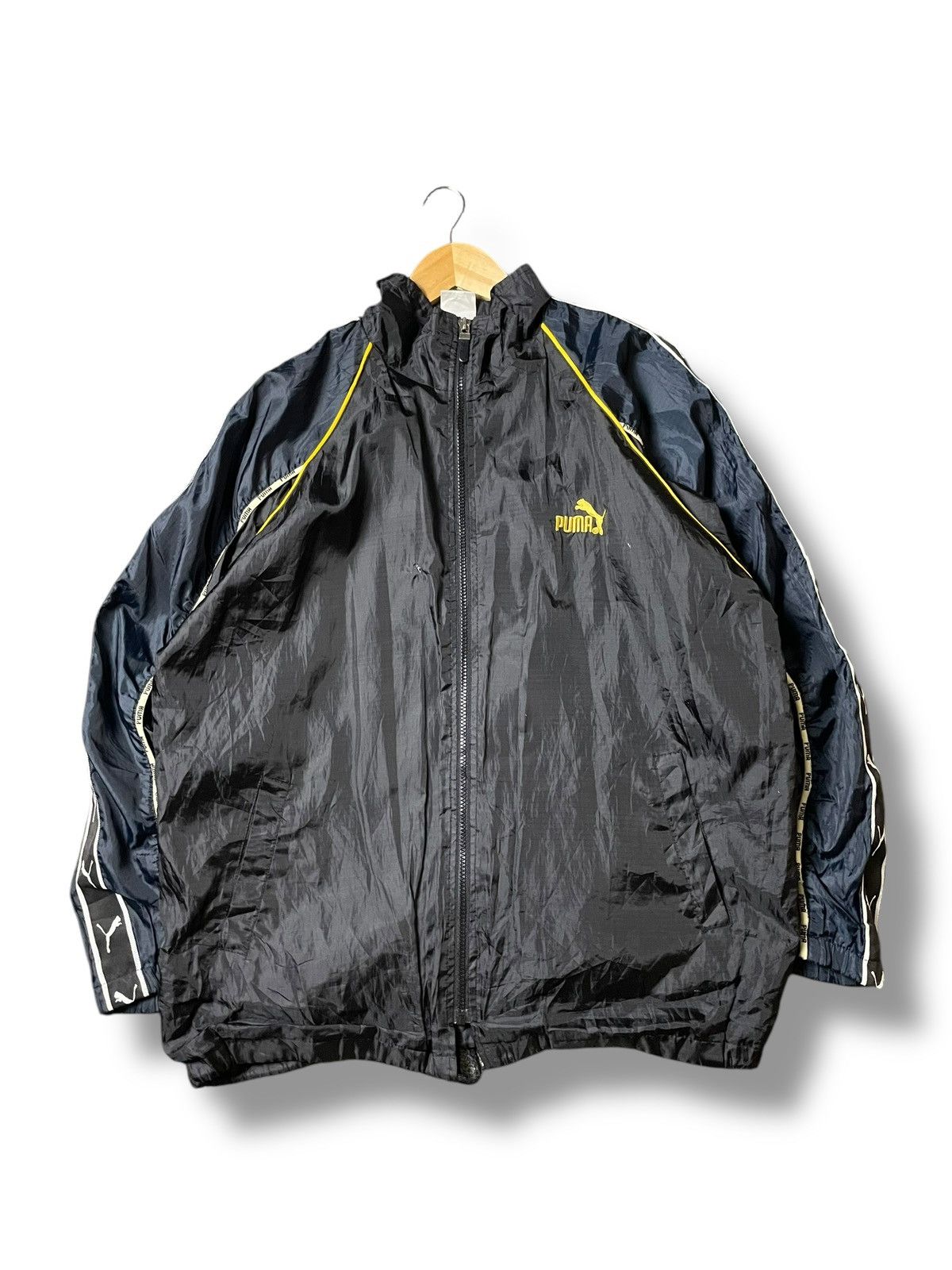 Japanese Brand × Puma × Vintage Vintage PUMA Side Logo Nylon Windbreaker (98) Size US M / EU 48-50 / 2 - 1 Thumbnail