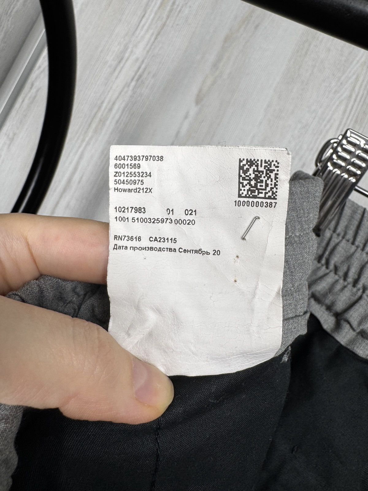Hugo Boss HUGO BOSS PERFORMANCE Gray HOWARD Slim Fit Flat Front Pants Size US 34 / EU 50 - 12 Thumbnail