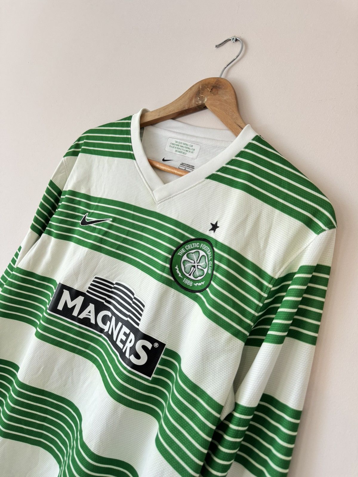 Nike Johansen #25 Celtic 2013-2014 Home Soccer Longsleeve Jersey Size US L / EU 52-54 / 3 - 9 Thumbnail
