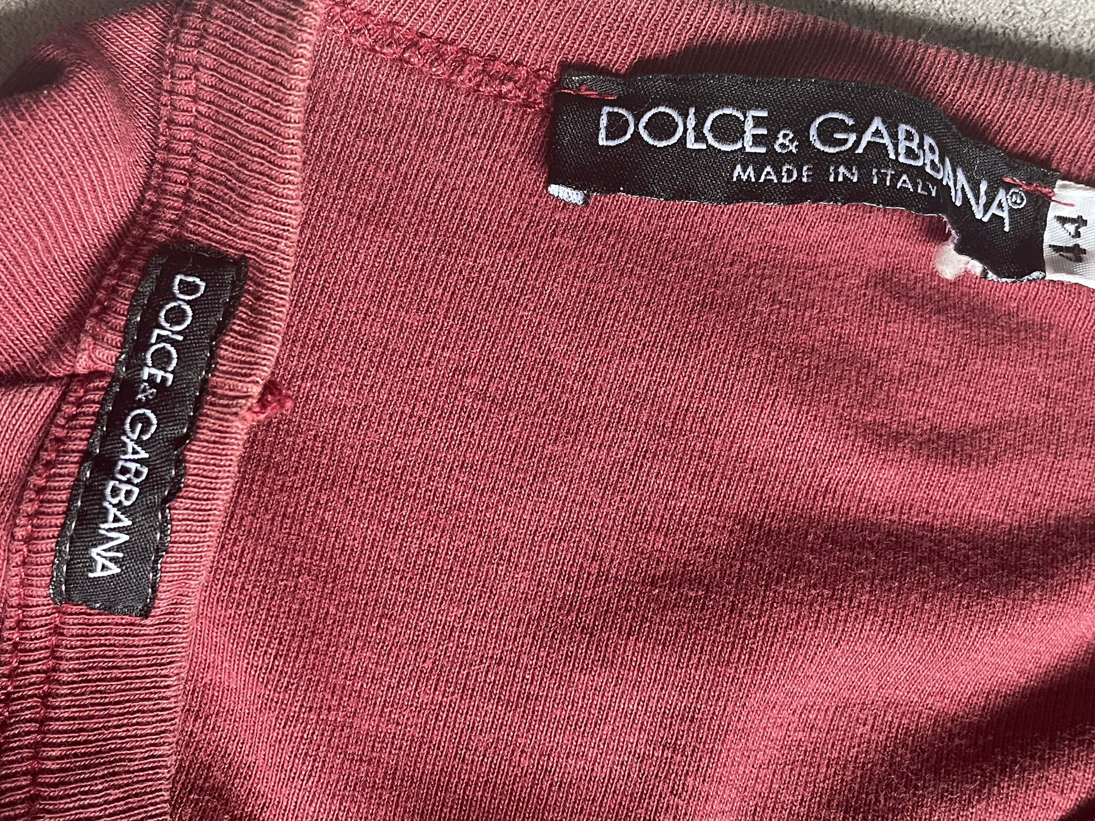 Dolce & Gabbana Dolce & Gabbana SS 1998 “Marcello come here!” red t-shirt Size US S / EU 44-46 / 1 - 7 Thumbnail