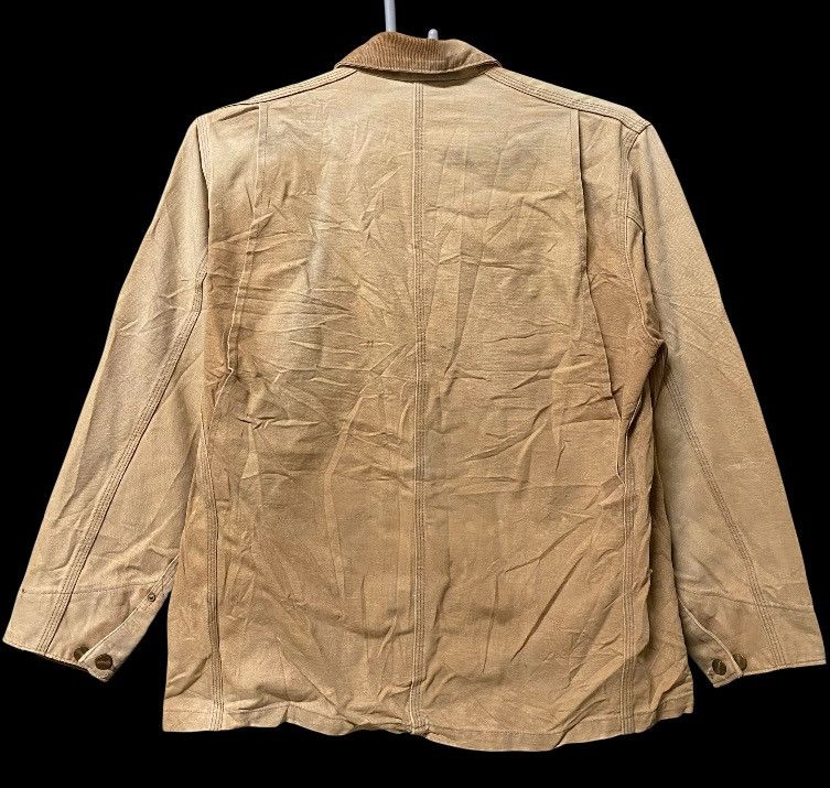 Carhartt Vtg Carhartt chore jacket made in Usa sunfaded yellow colour Size US L / EU 52-54 / 3 - 2 Thumbnail