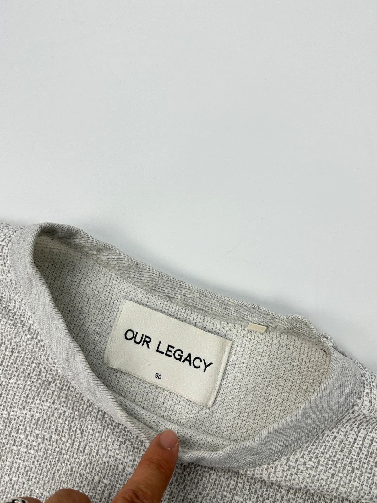 Our Legacy Our Legacy SS2016 Grey Cotton Layer Knit Tee Size US M / EU 48-50 / 2 - 7 Thumbnail