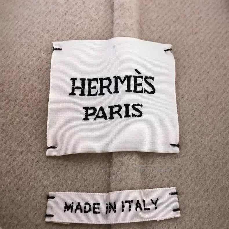 Hermes Hermes Beige Leather Buckle Cashmere Coat Size XS / US 0-2 / IT 36-38 - 7 Thumbnail