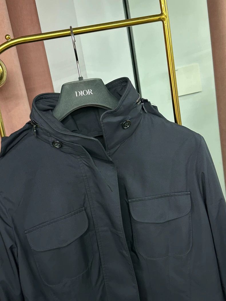 Loro Piana LORO PIANA Dark blue classic traveler's jacket Size M / US 6-8 / IT 42-44 - 2 Thumbnail